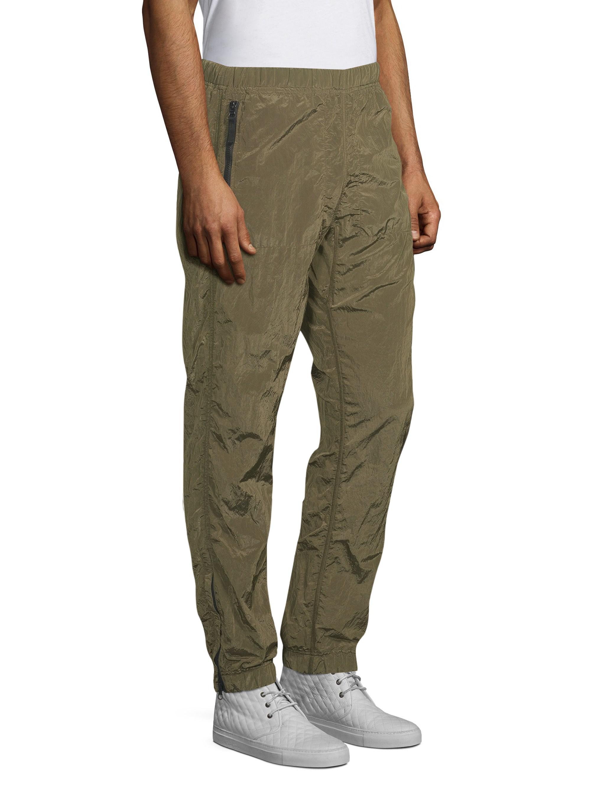 stone island nylon joggers