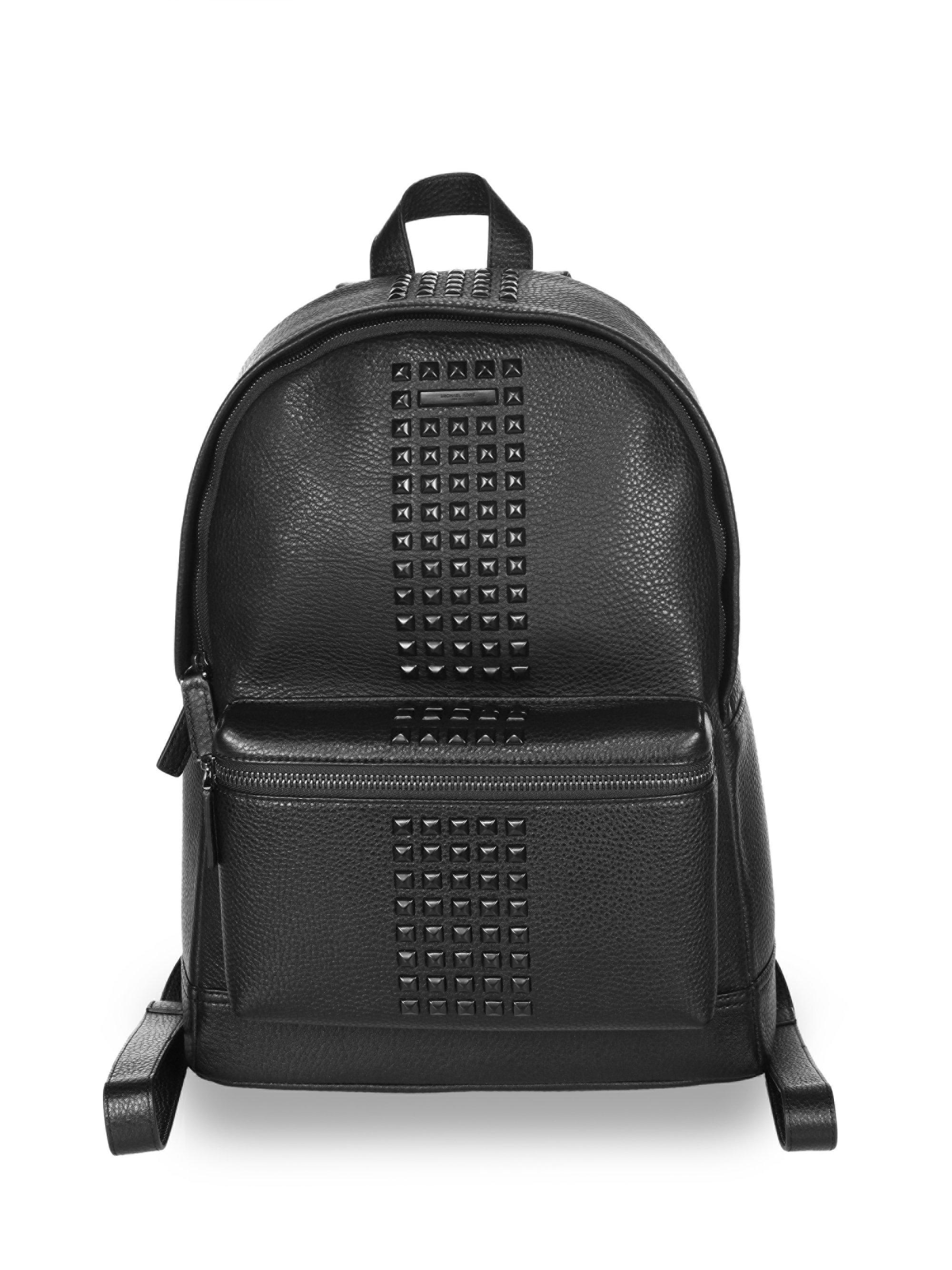 Michael Kors Leather Bryant Backpack Black for Men - Lyst