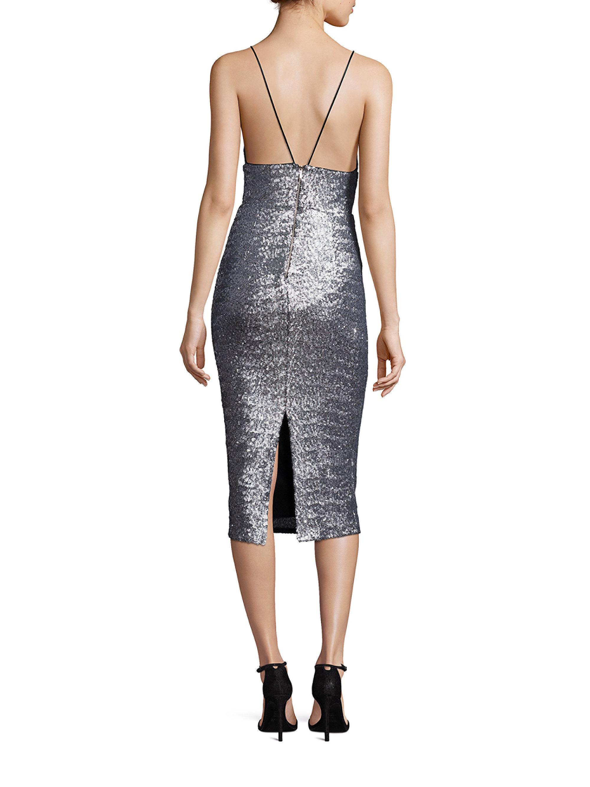 milly slip sequin dress