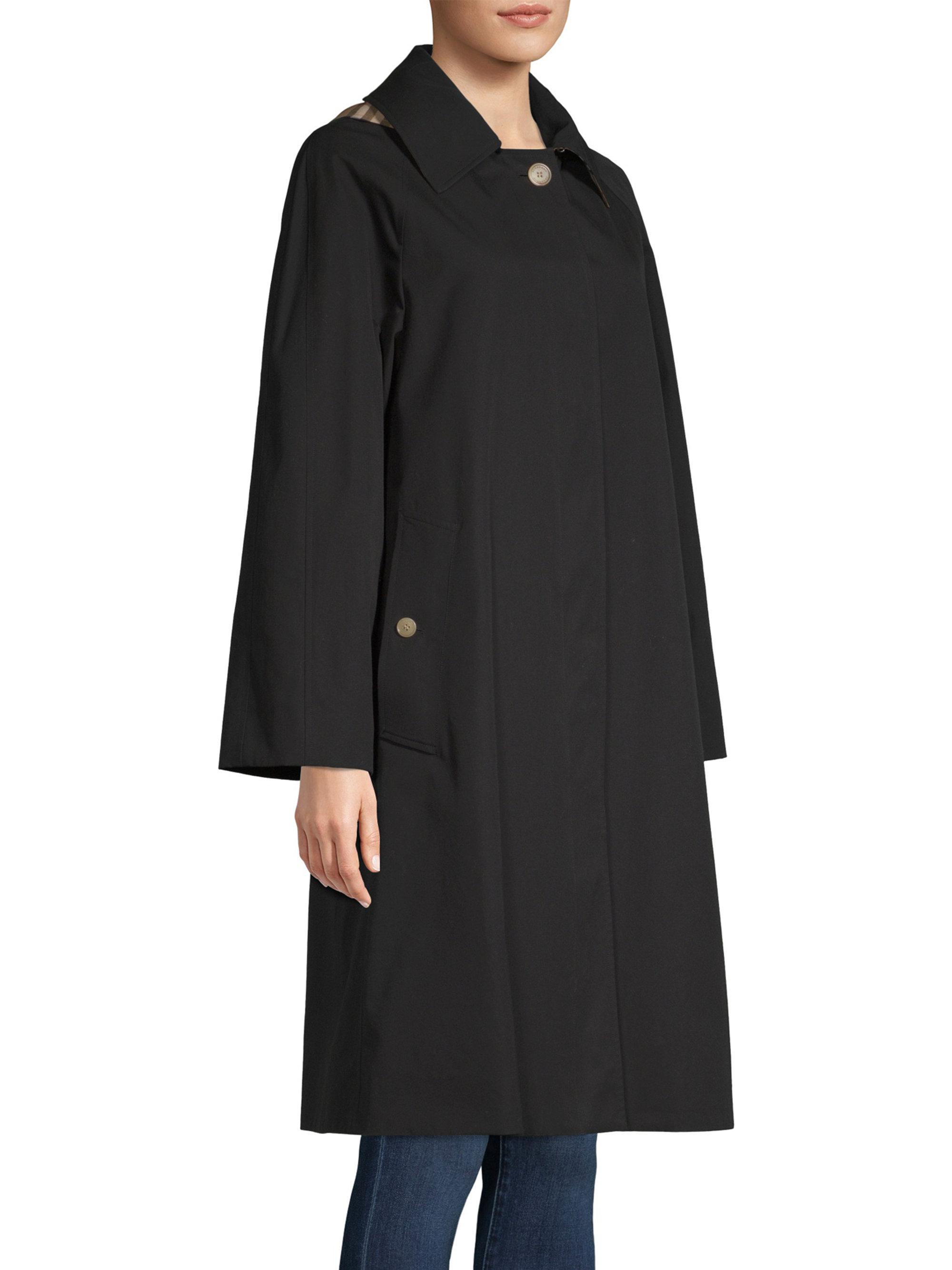 black swing raincoat