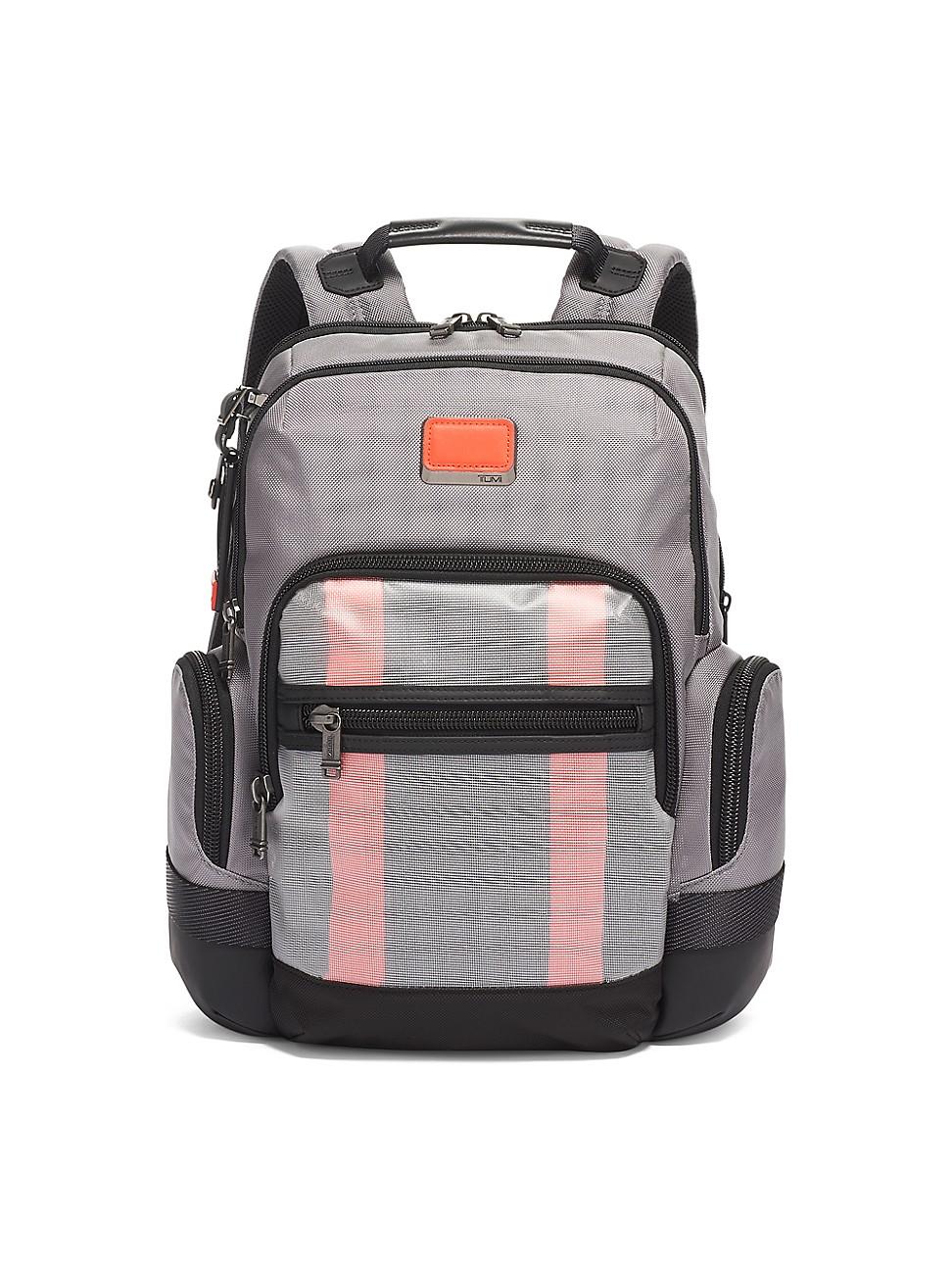 tumi grey backpack