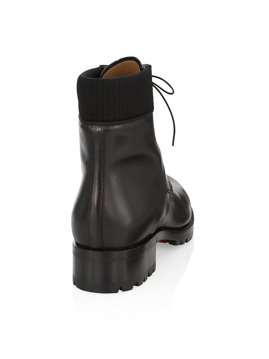 Christian Louboutin Trapman 20 Leather Boot in Black for Men - Lyst