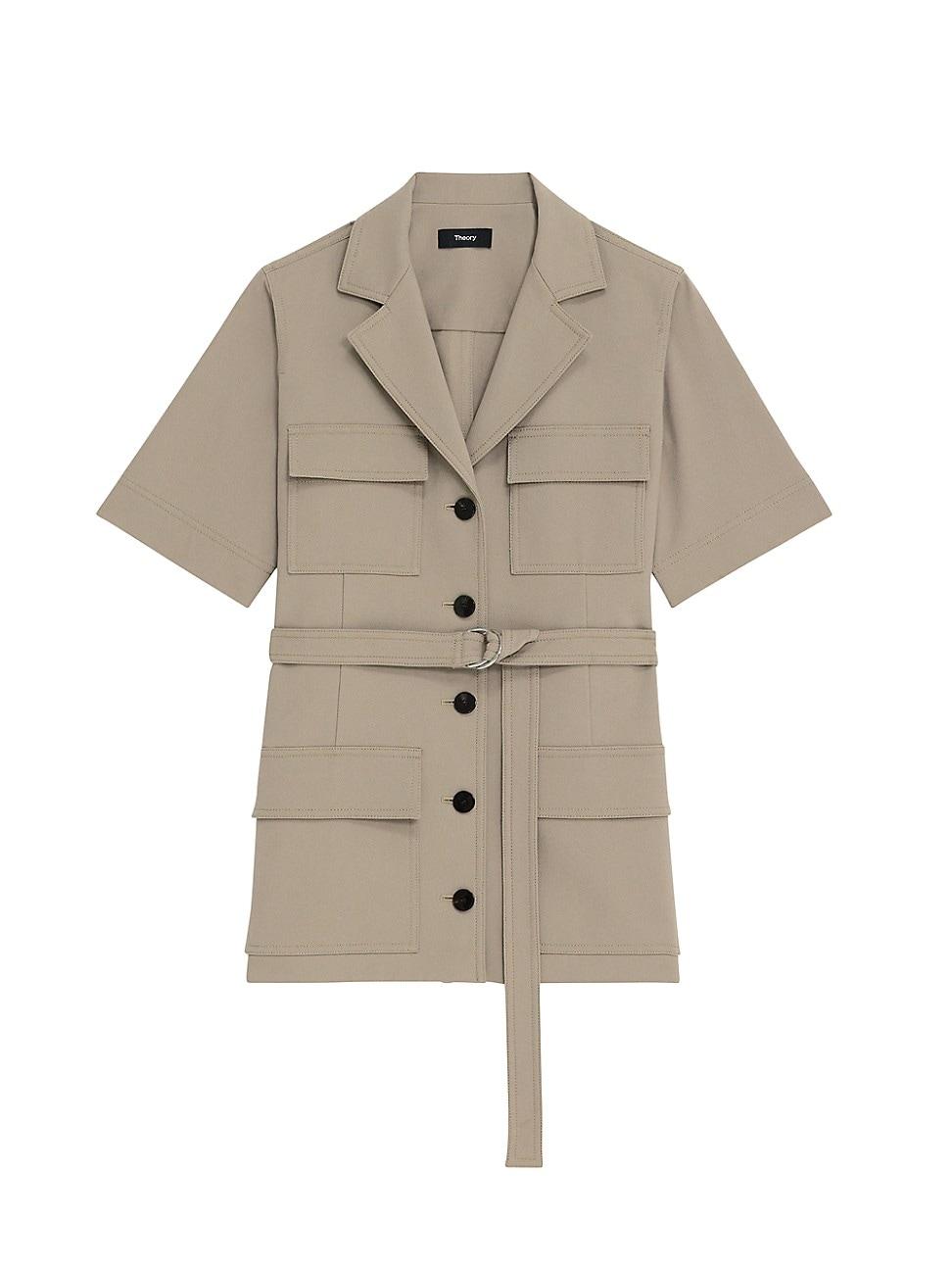 Theory Shortsleeve Safari Jacket in White Lyst