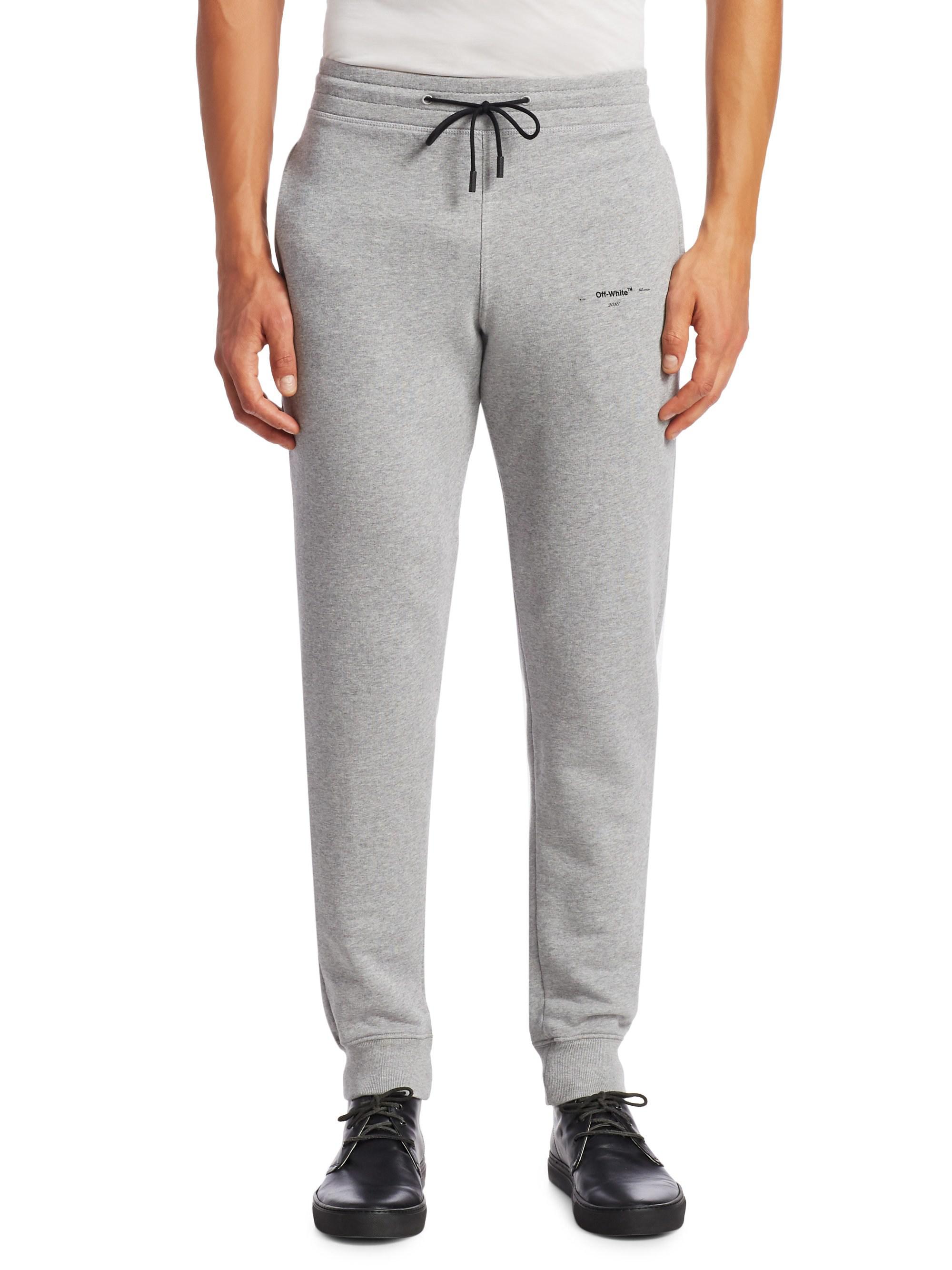 off white grey sweatpants