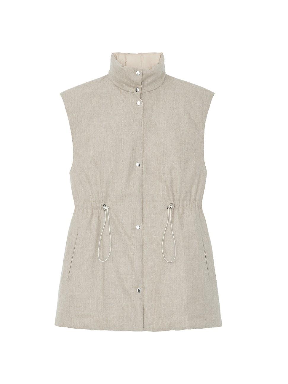 Lafayette 148 New York Wool Reversible Quilted Vest Lyst