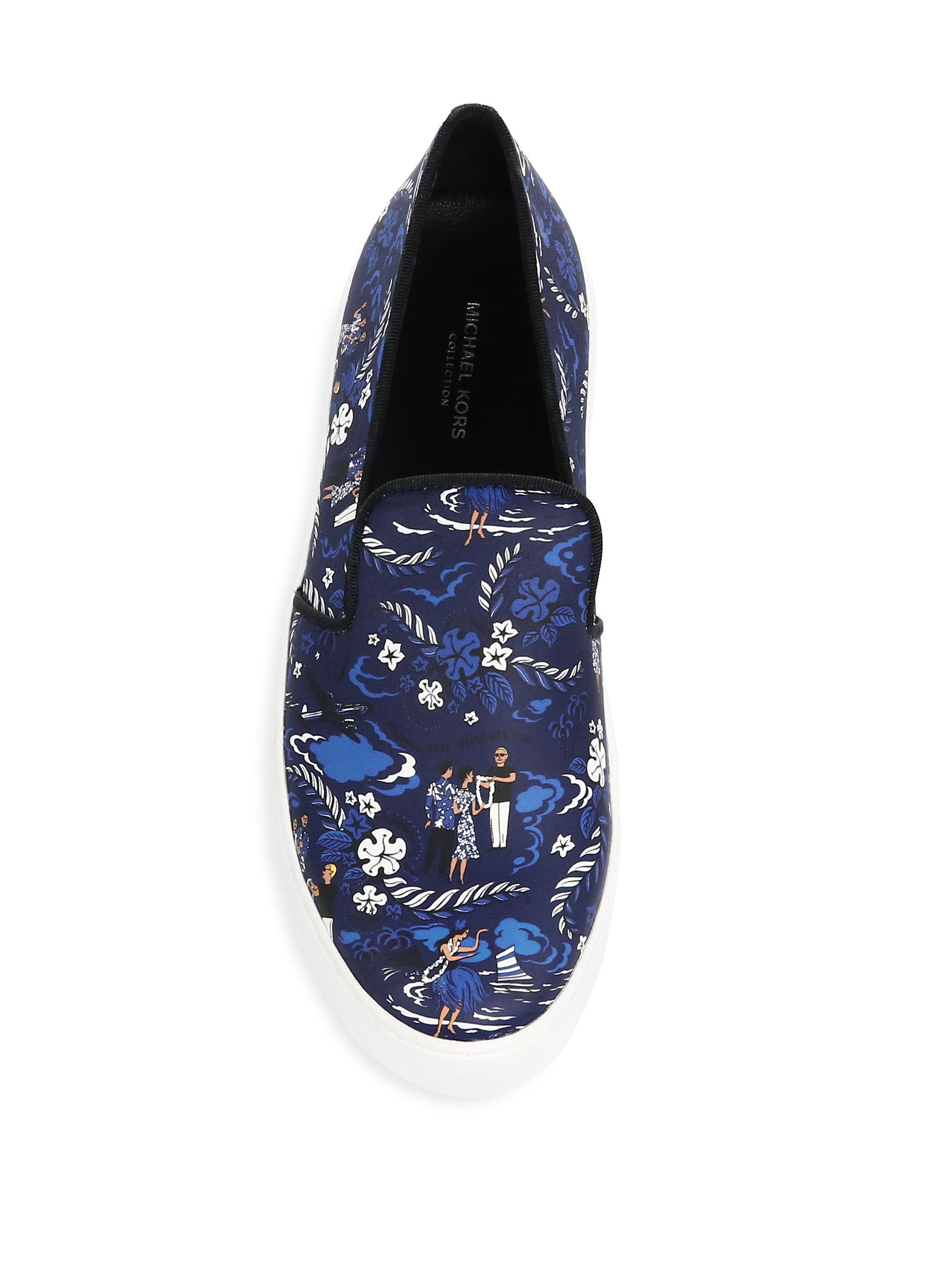 michael kors floral sneakers