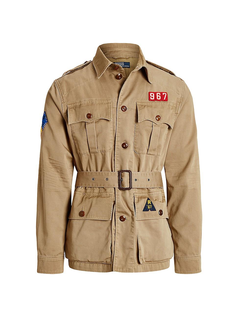 Polo Ralph Lauren High Ridge Twill Safari Belted Jacket in Natural for Men | Lyst