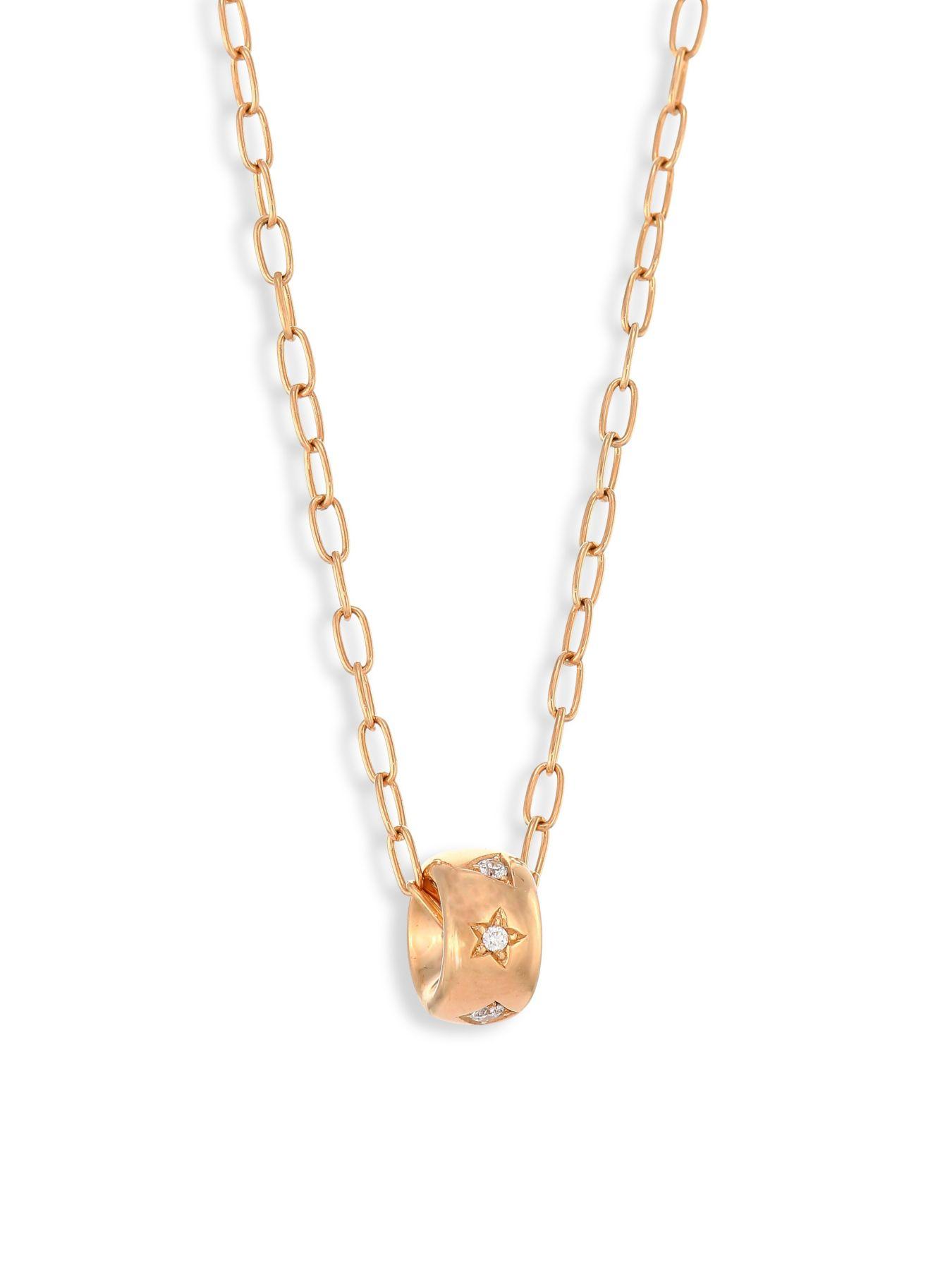 Pomellato Iconica Diamond & 18k Rose Gold Necklace in Metallic Lyst