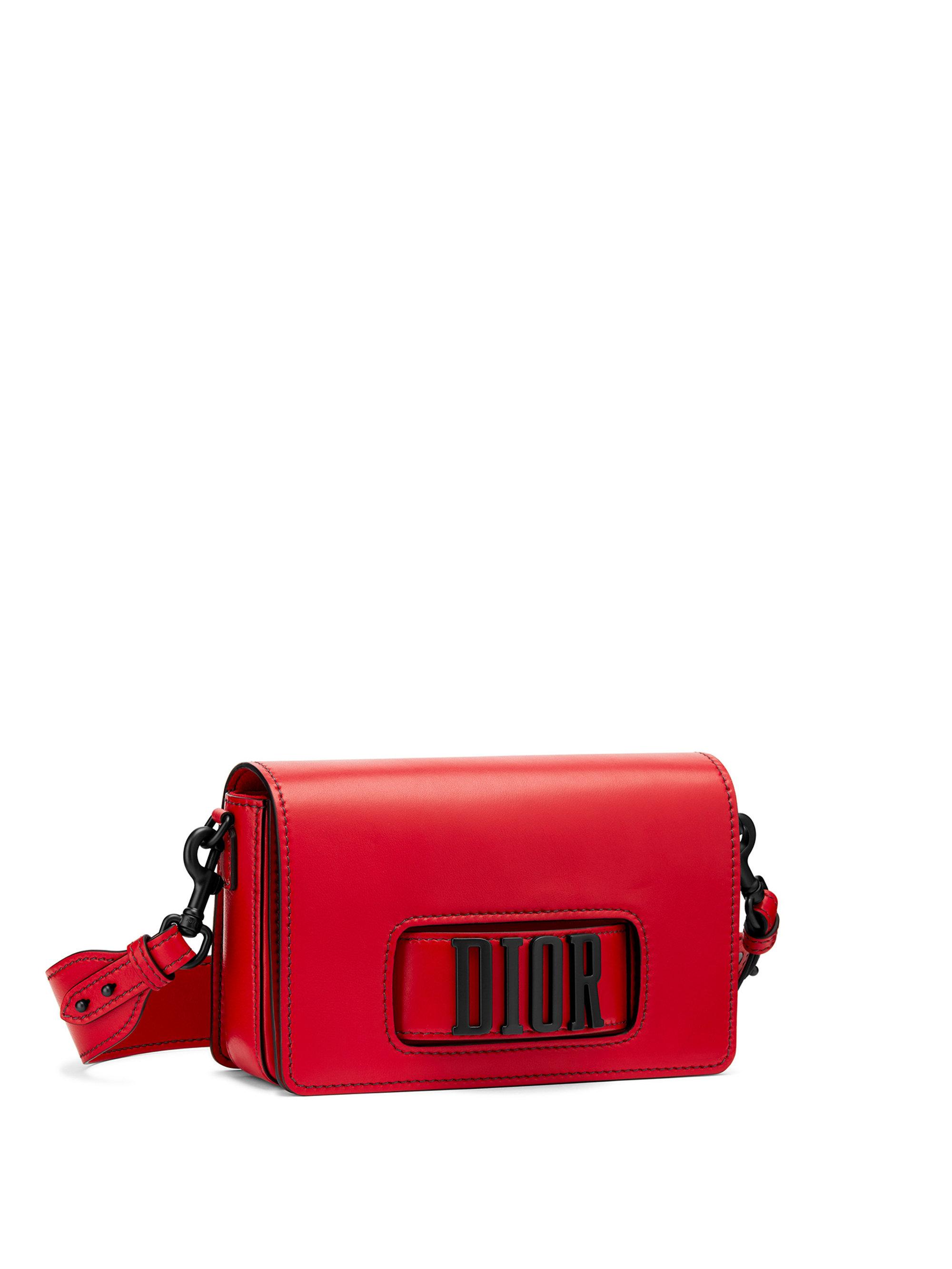 Dior Leather Dio(r)evolution Flap Bag in Red | Lyst