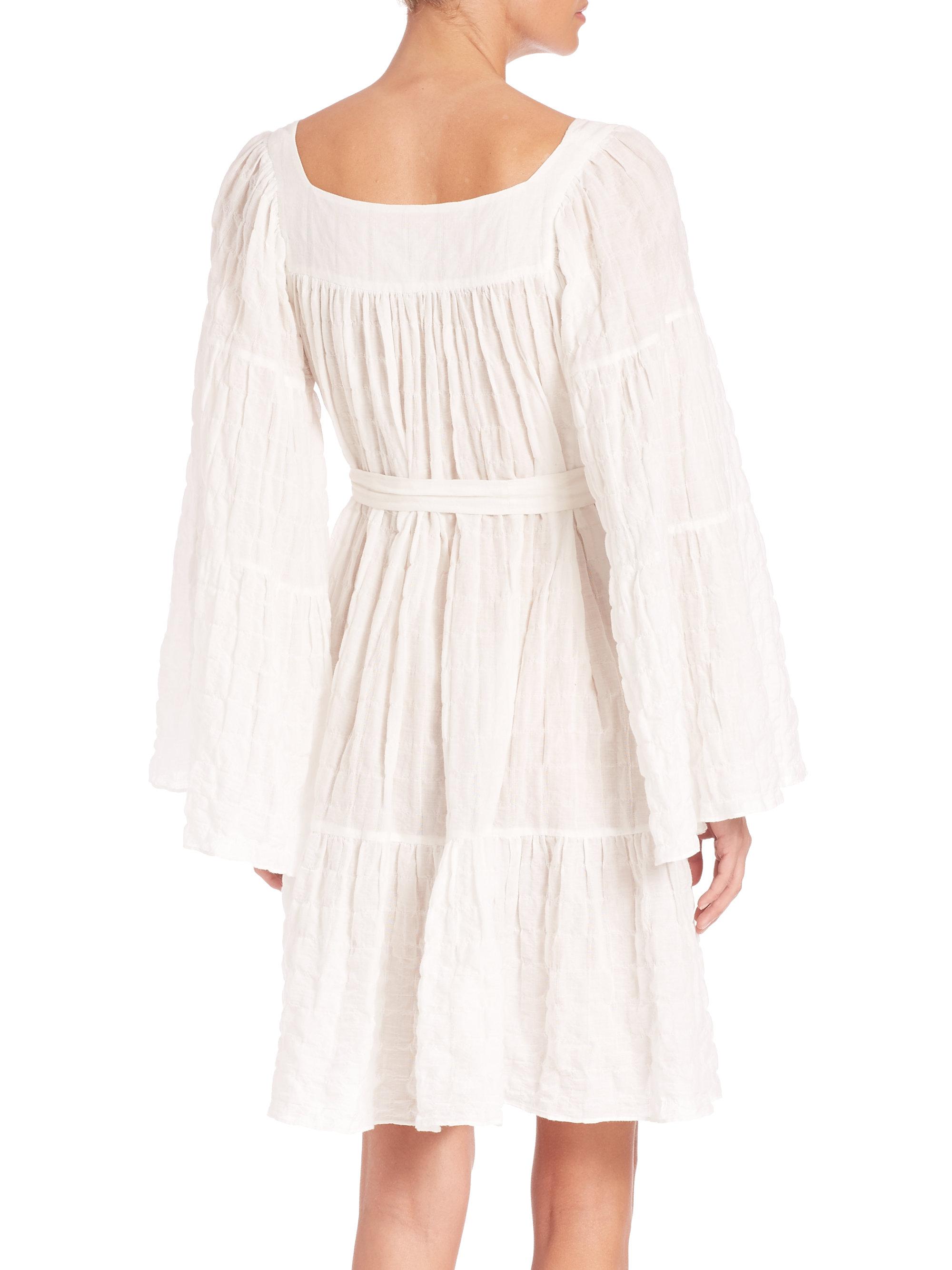 cotton peasant dress