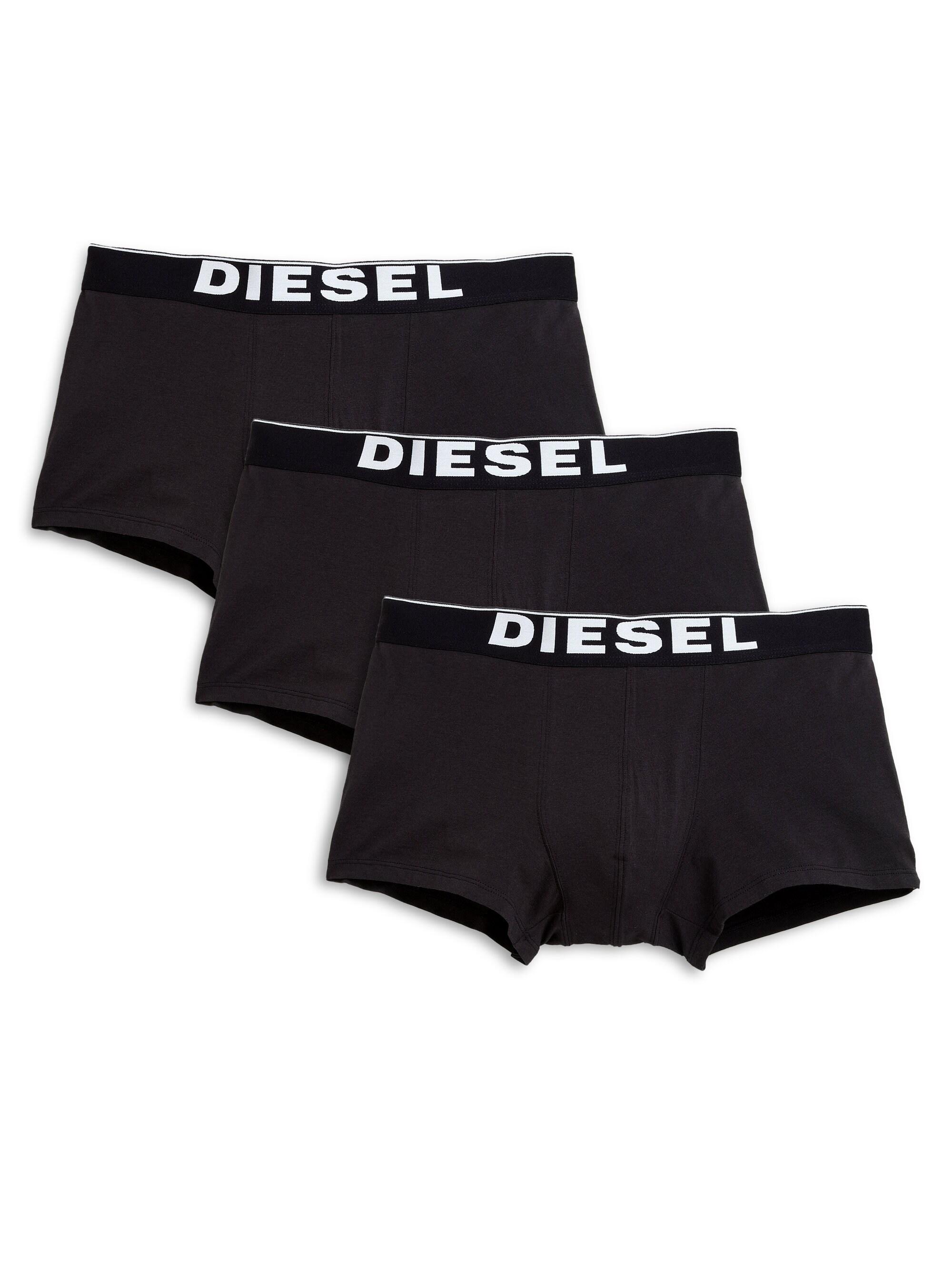 DIESEL Cotton Three-pack Boxer Shorts Set in Black for Men - Lyst