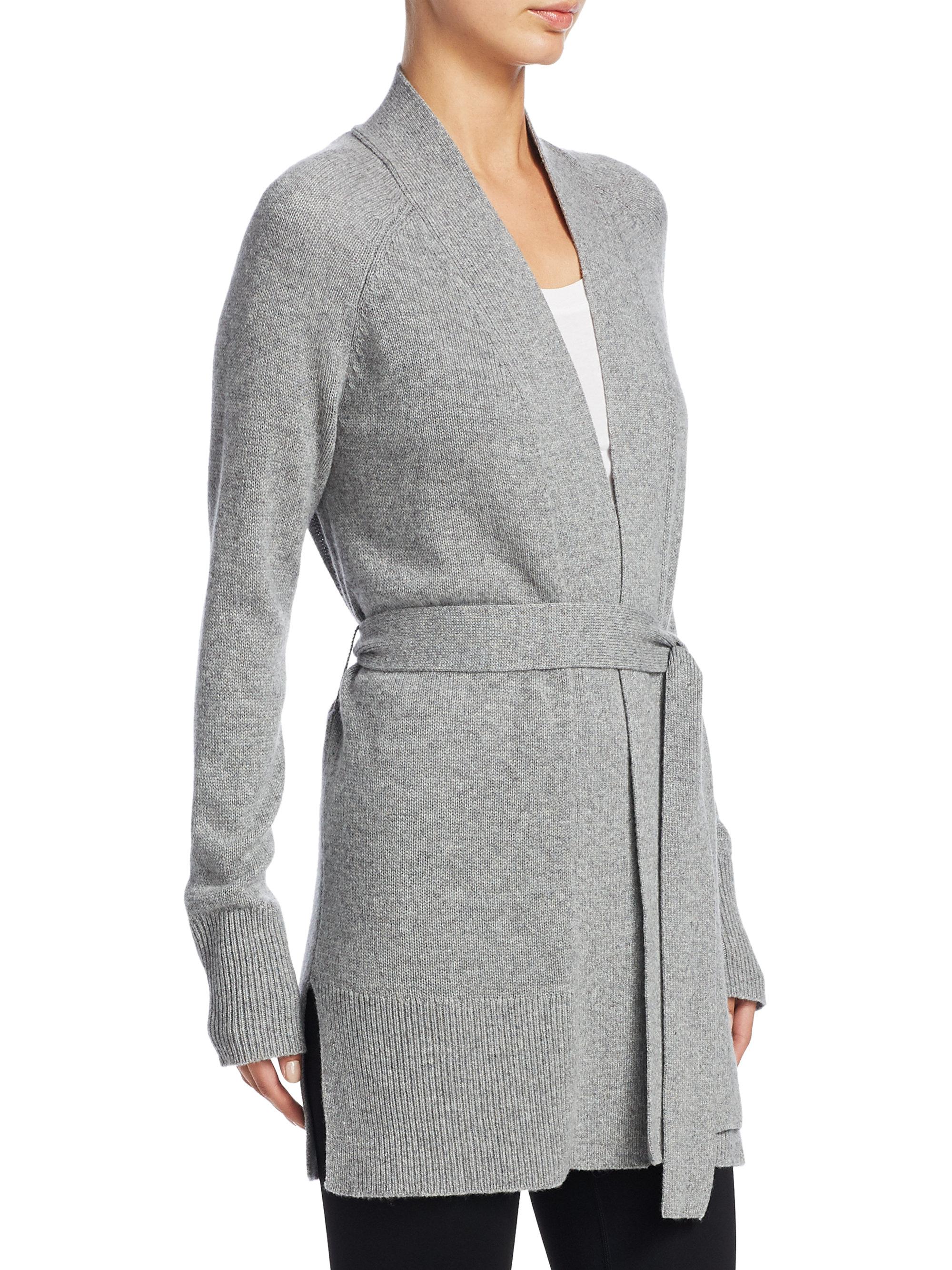 soft grey cardigan