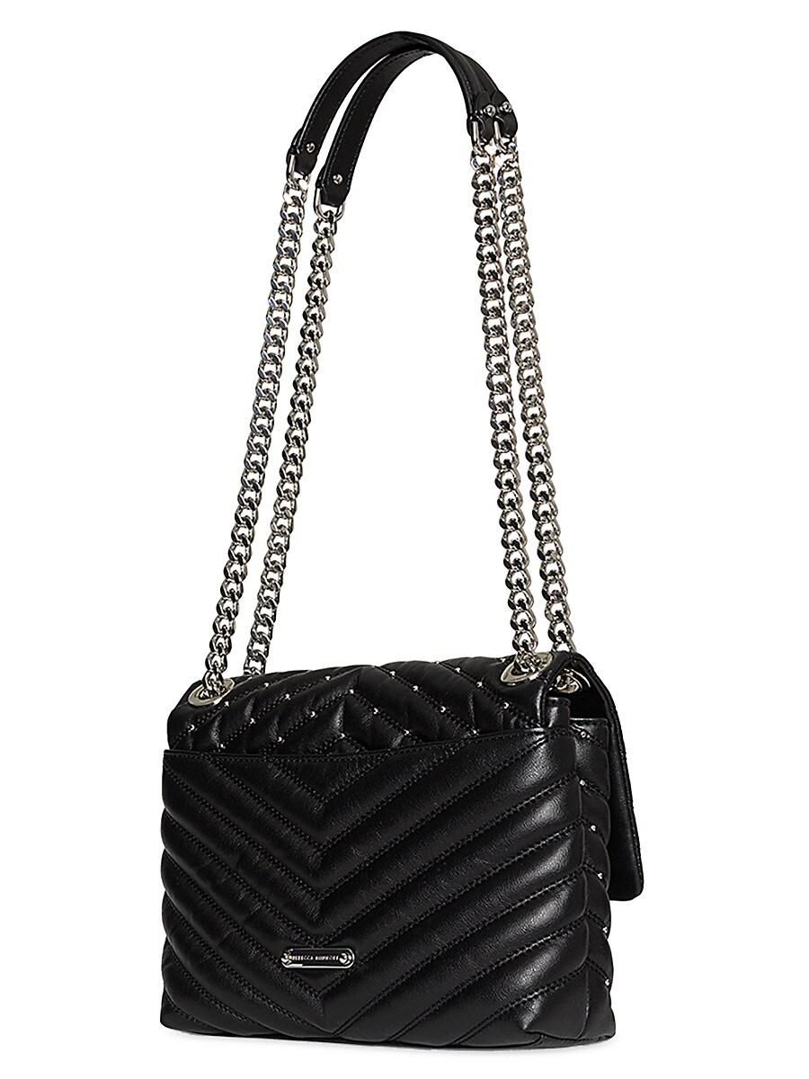 rebecca minkoff edie flap shoulder bolsa black