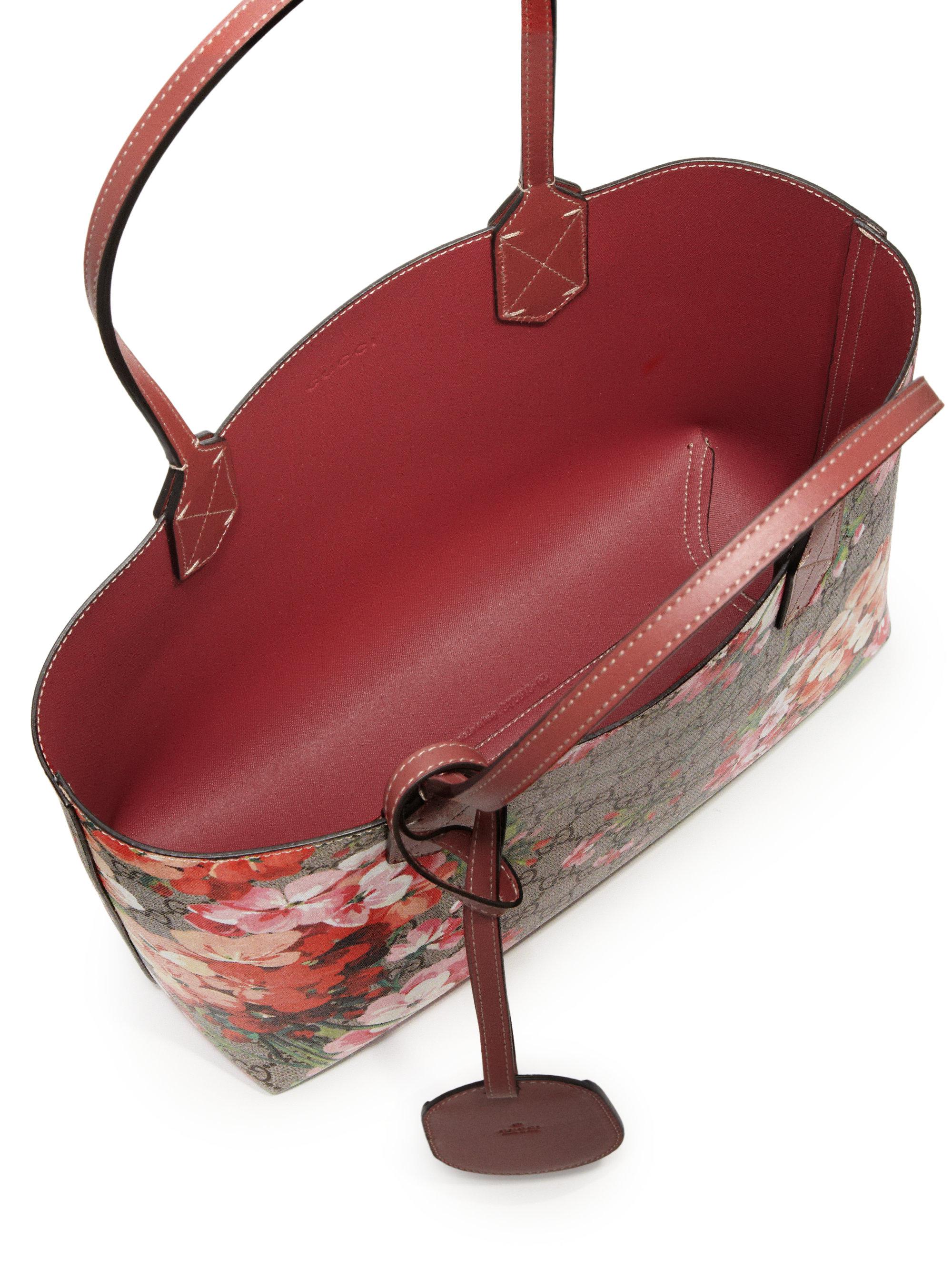 gucci blooms reversible tote