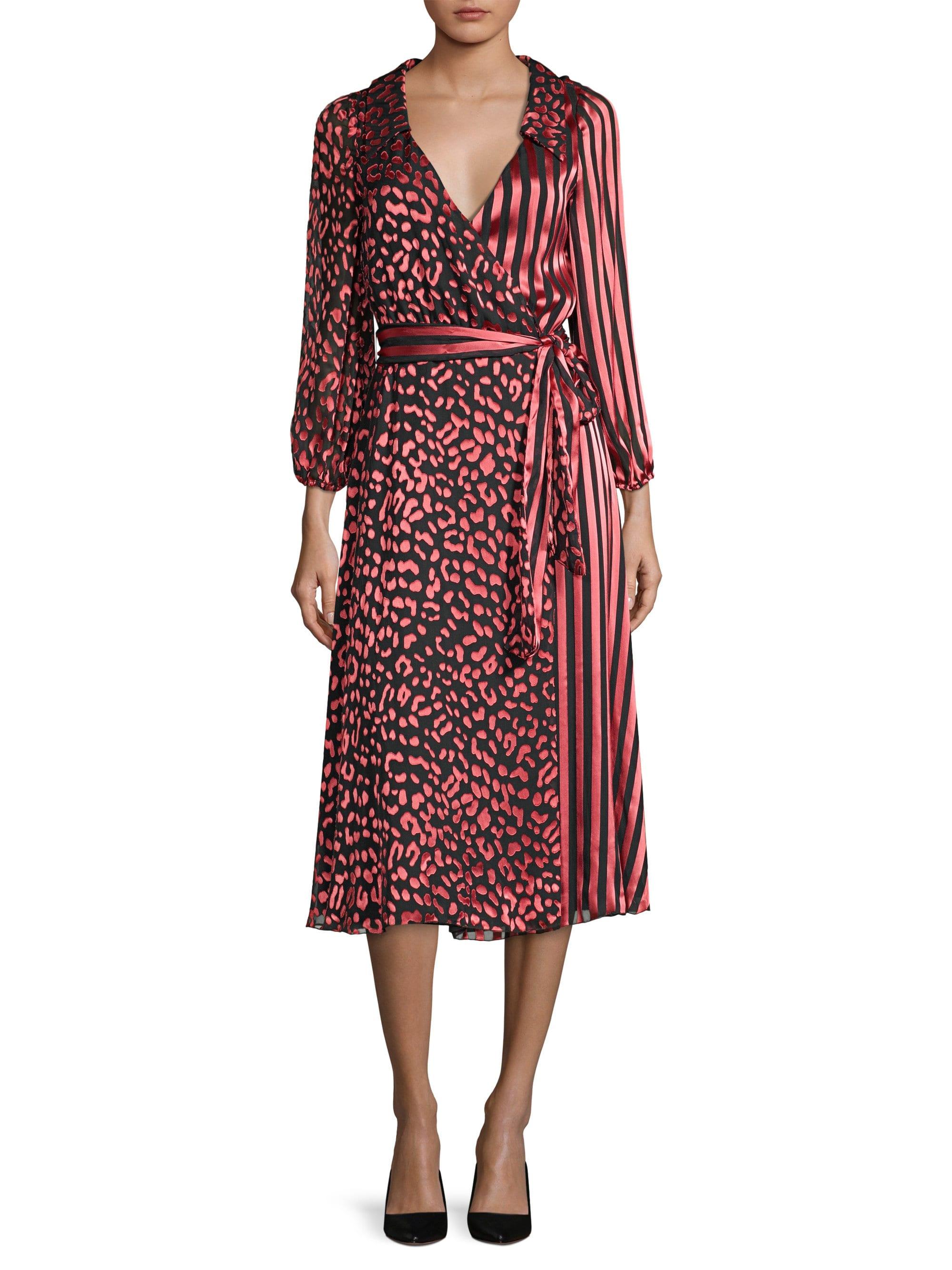 leopard stripe dress