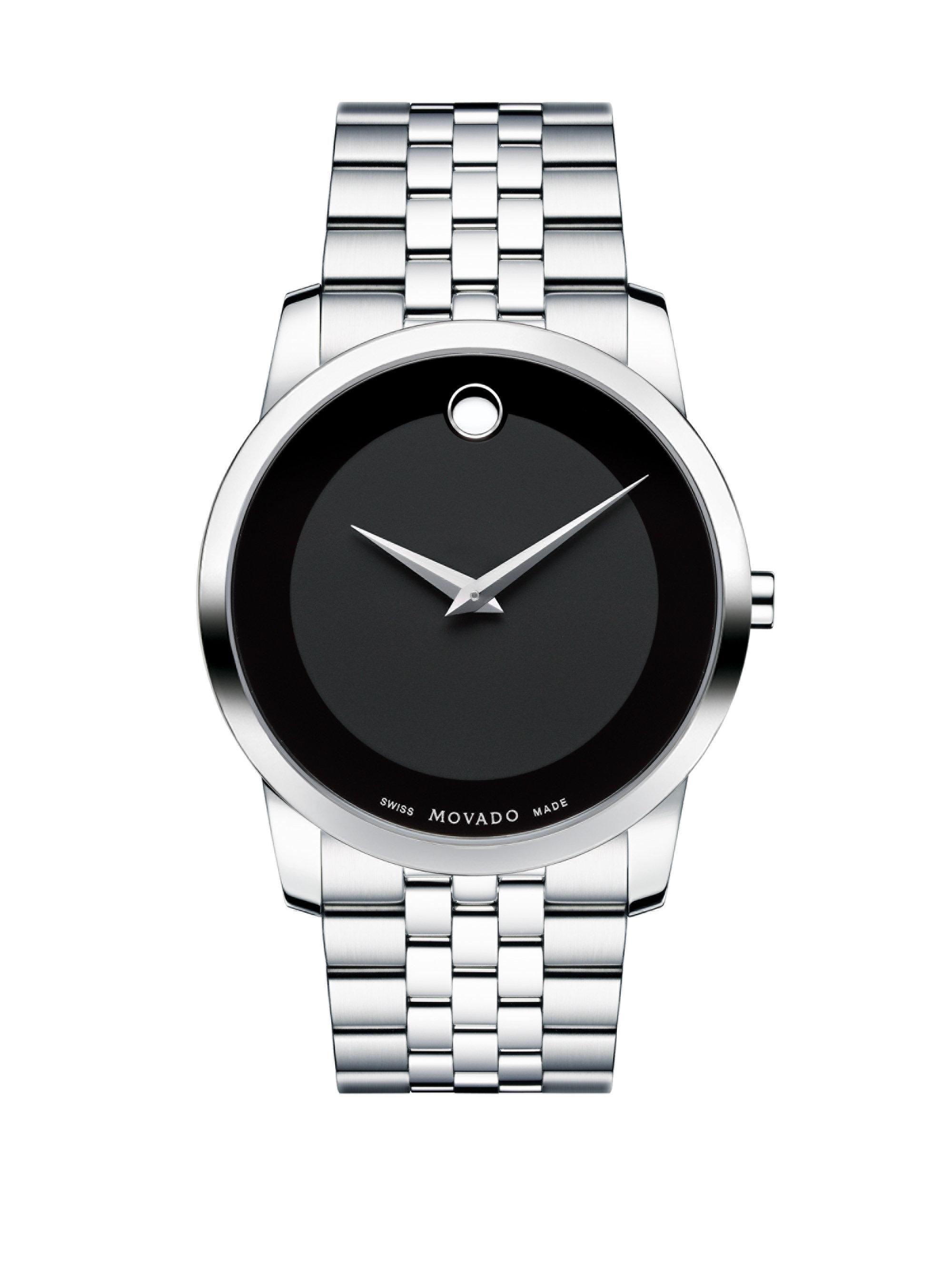Lyst - Movado Museum Classic Stainless Steel Watch in Metallic for Men Movado Museum Classic Stainless Steel