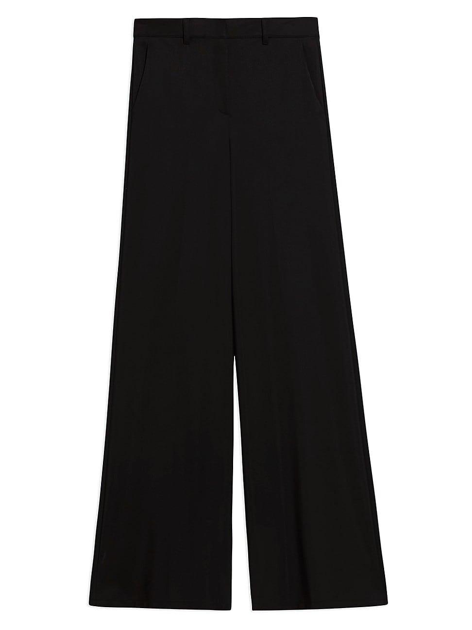 Theory Terena High-rise Trousers in Black | Lyst