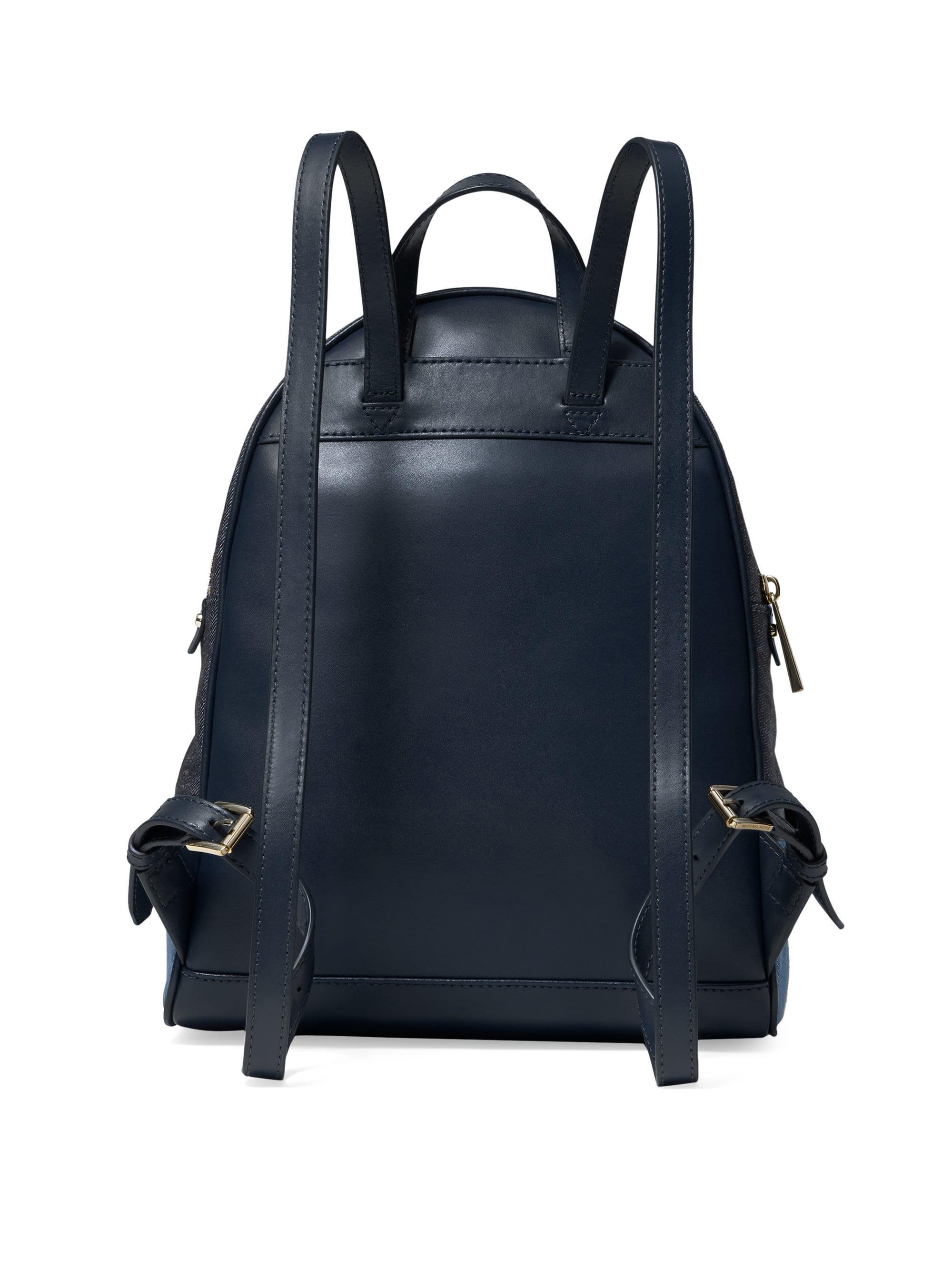 rhea medium frayed denim backpack