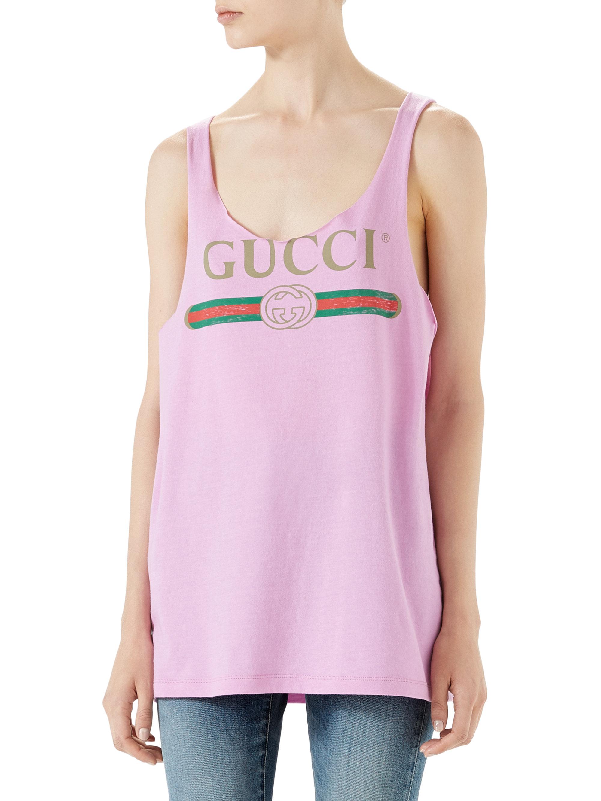 pink gucci tank top