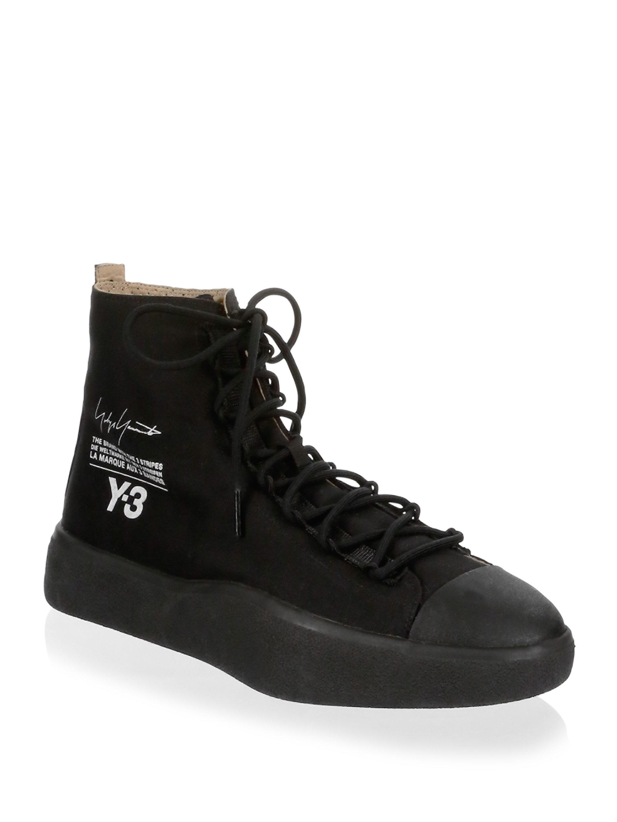 y3 bashyo high top trainers