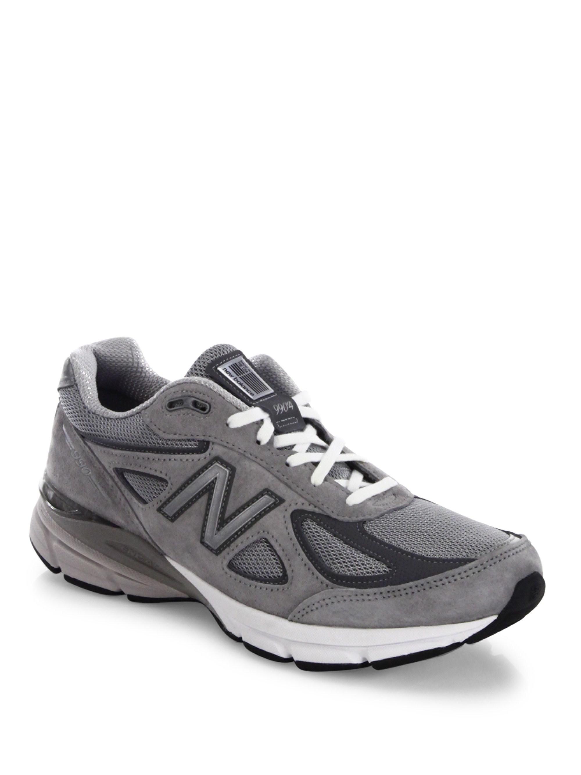 New Balance Suede Men's 990v4 Running Sneakers From Finish Line in Cool