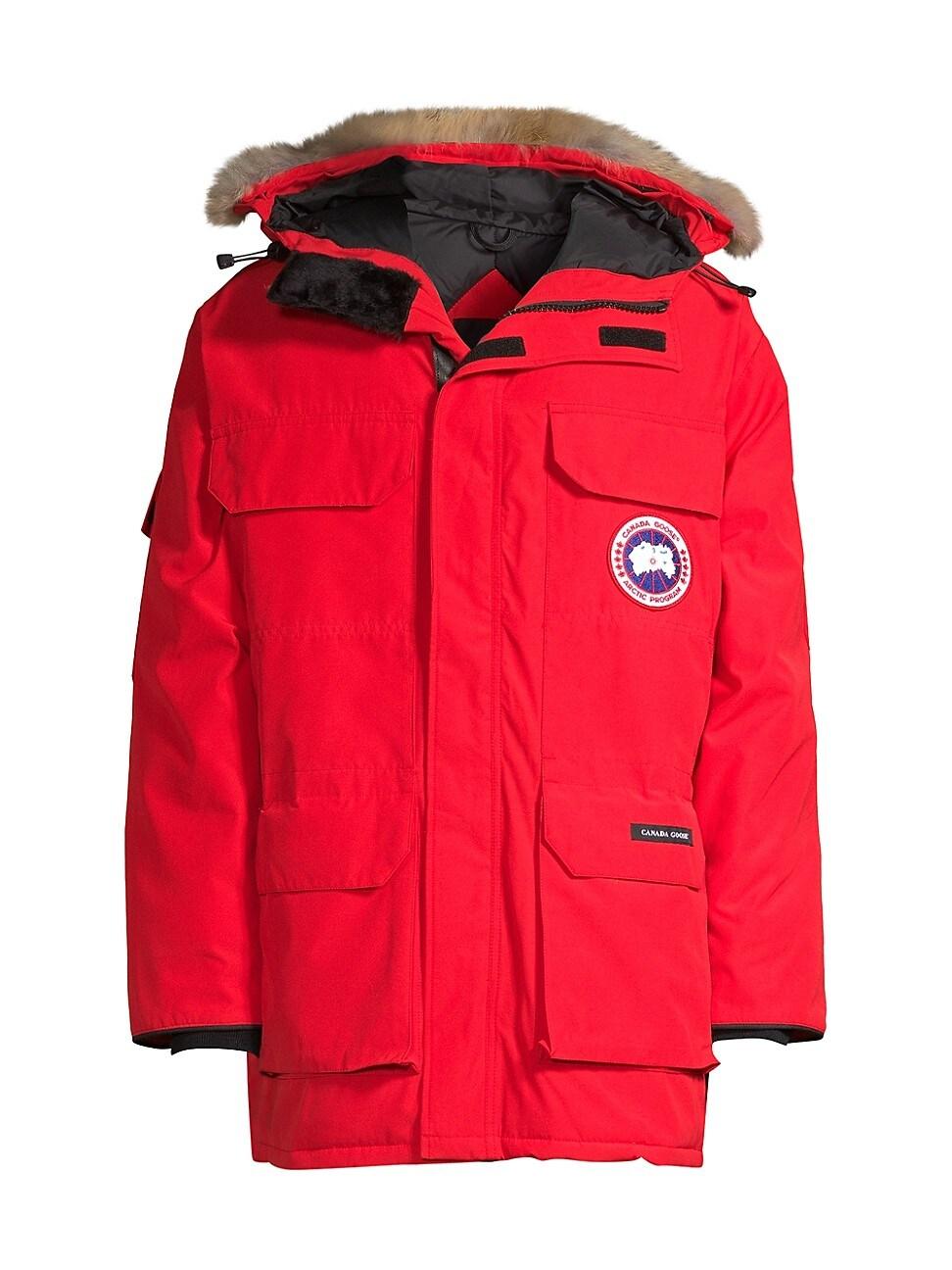 Canada Goose Coyote Furtrim Down Expedition Parka in Red for Men Lyst