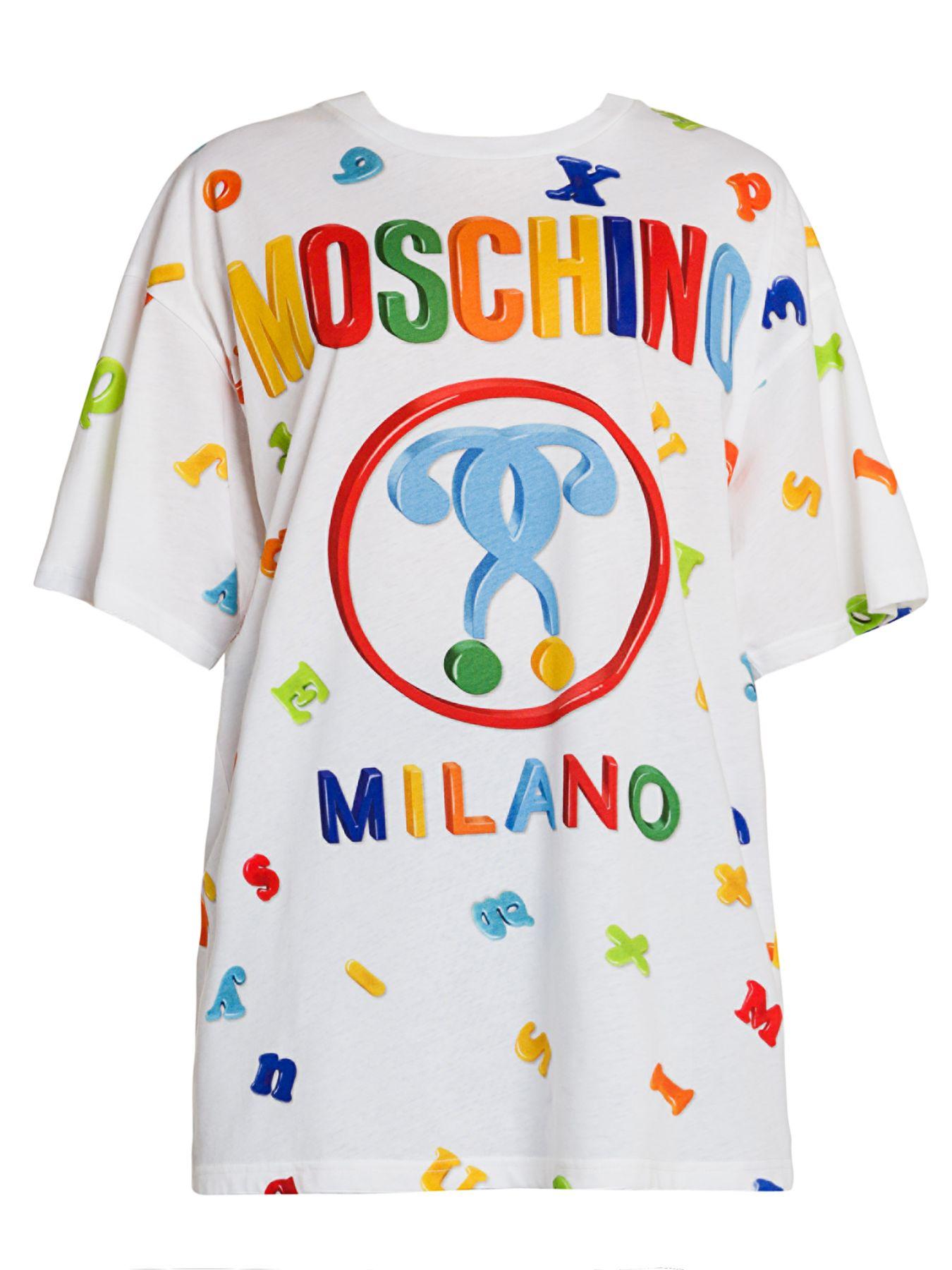 moschino alphabet t shirt