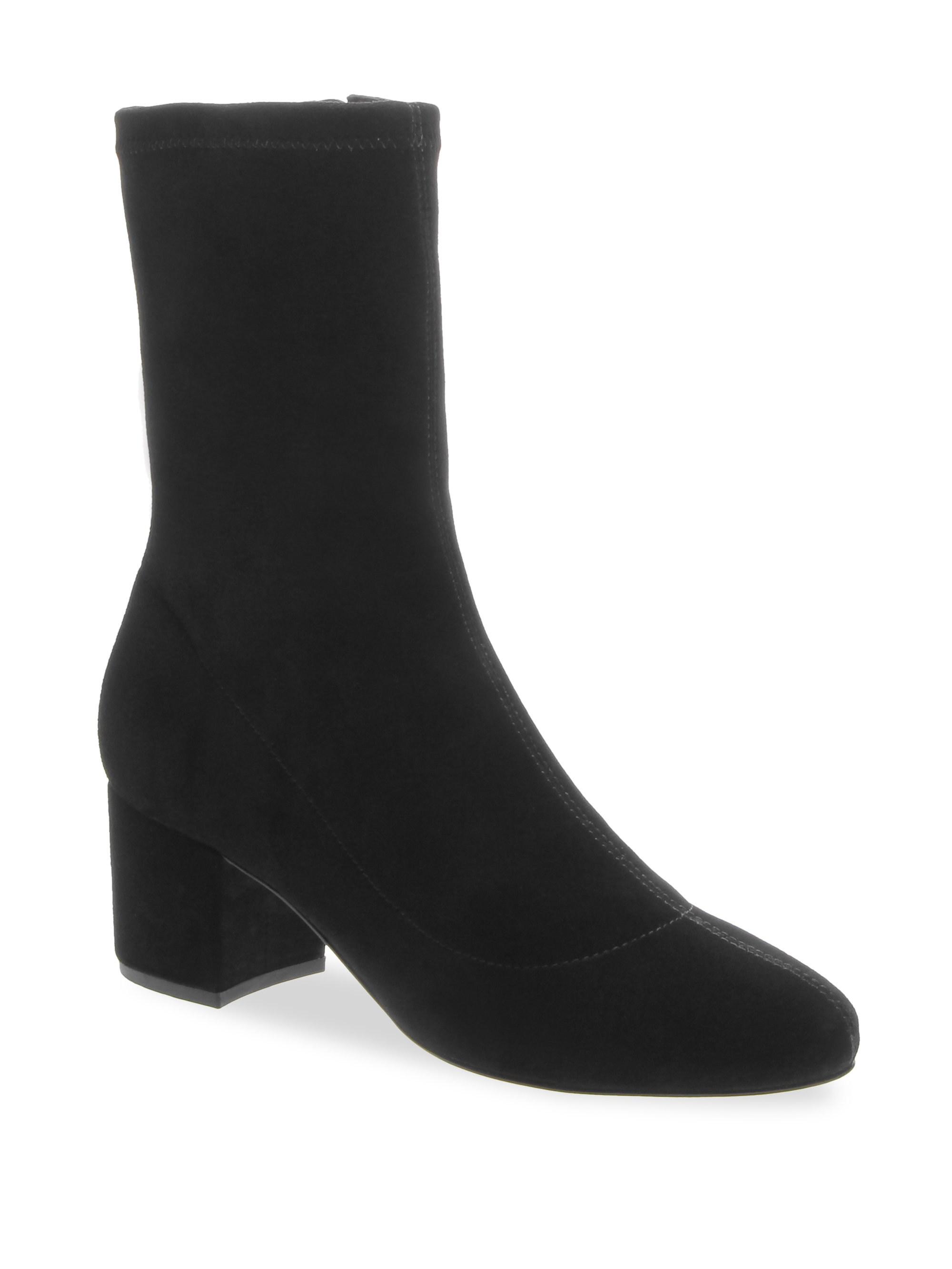 Schutz Women's Stretch Suede Ankle Boots - Black - Size 7.5 - Lyst