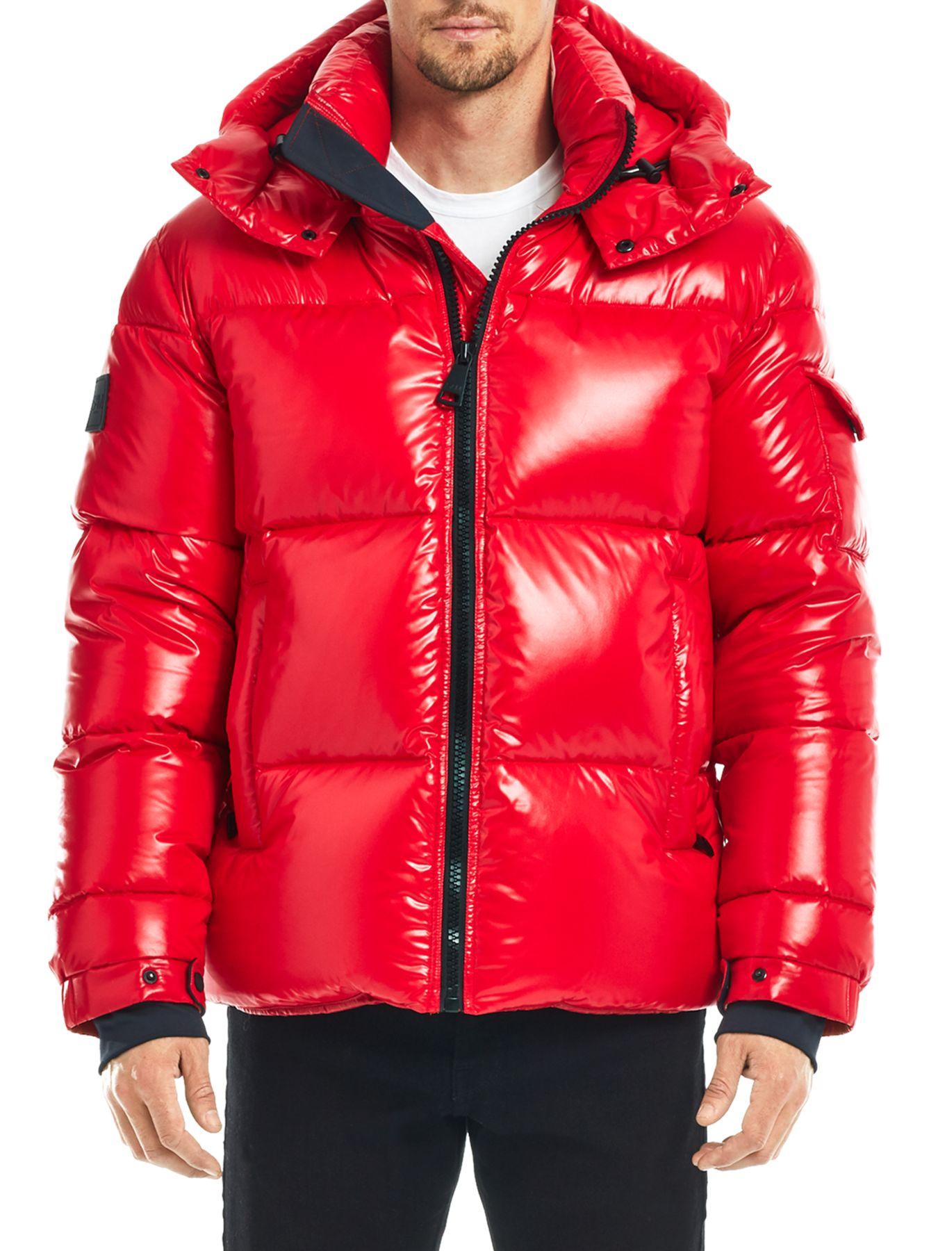 Sam. Synthetic Vortex Nylon Down Puffer Jacket in Cherry Red (Red) for Men - Lyst
