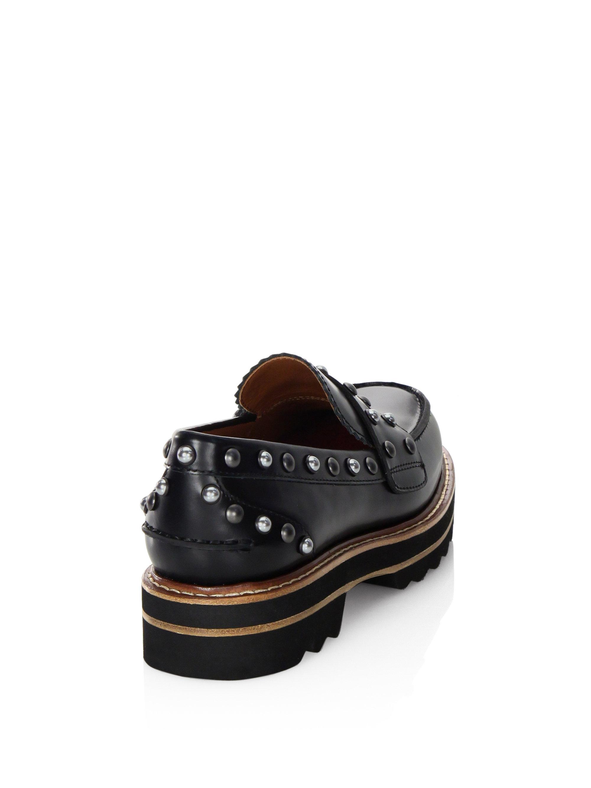 coach studded loafers