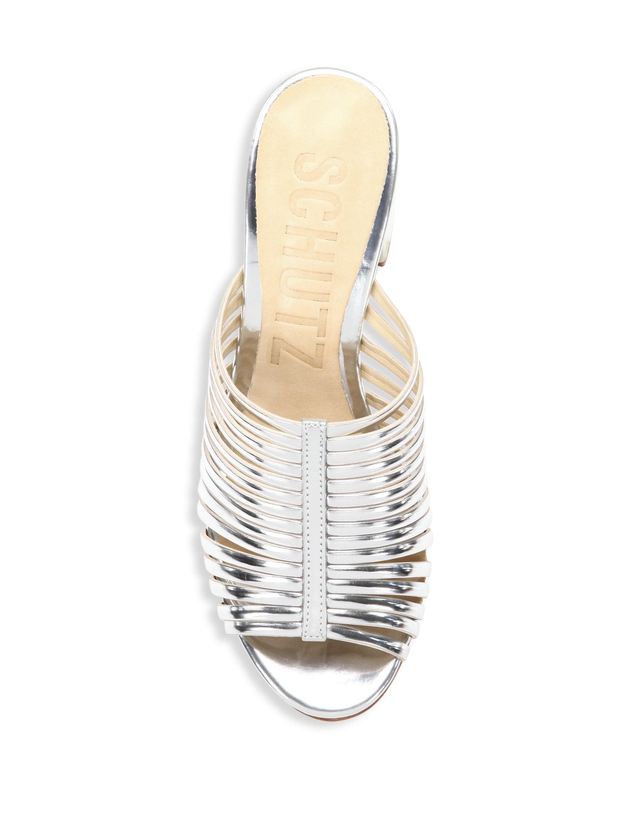 Lyst - Schutz Cecillya Leather Sandals