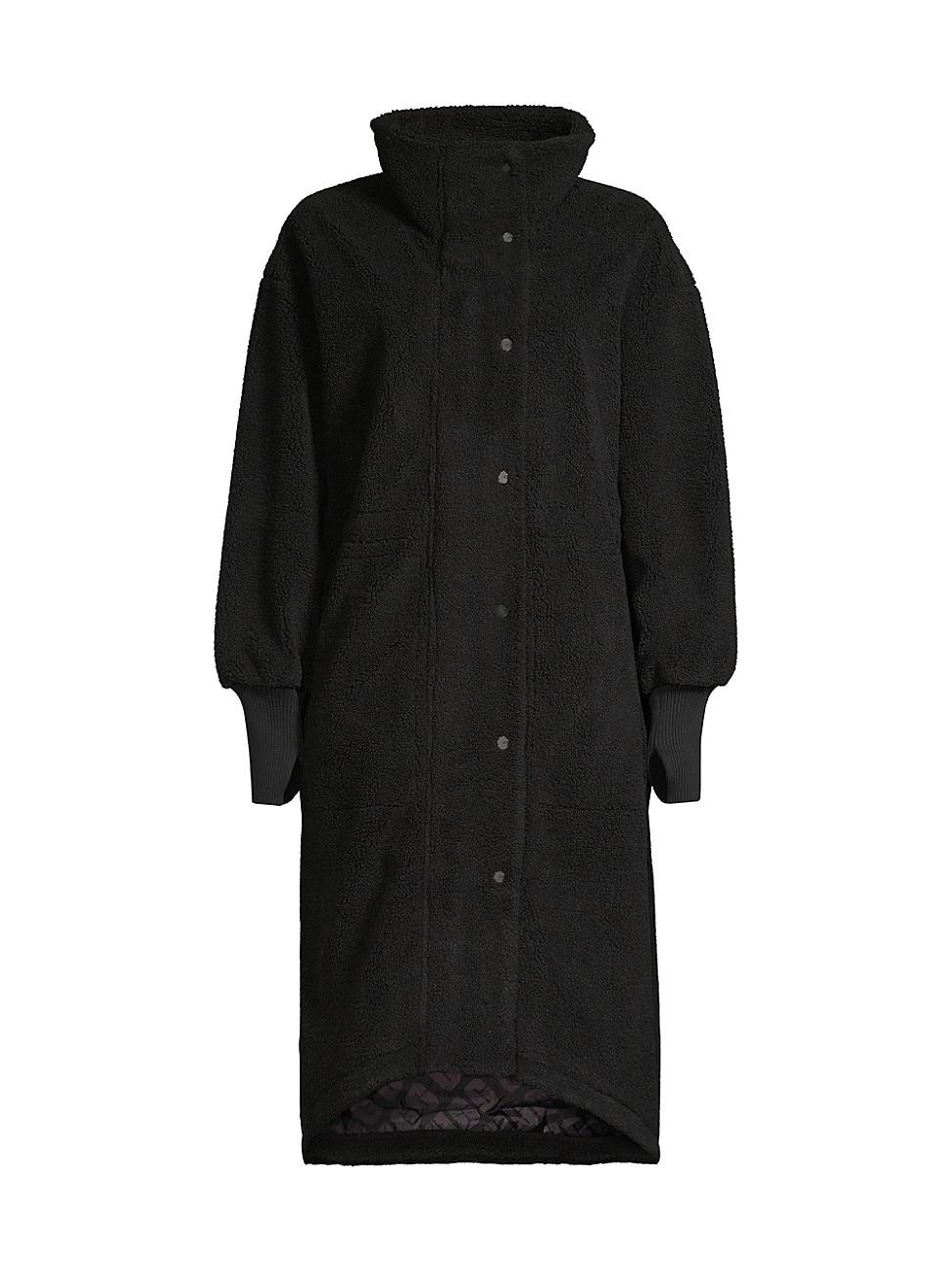 UGG Rhiannon Sherpa Coat in Black | Lyst