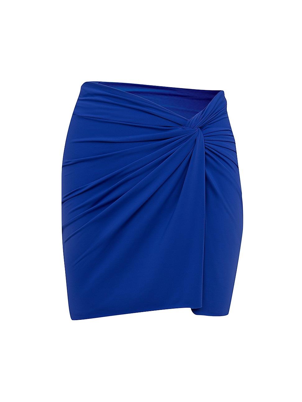ViX Karen Twisted Cover-up Miniskirt in Blue | Lyst