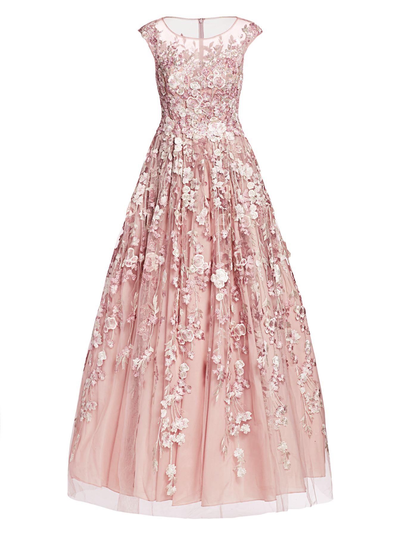 floral floor length gown