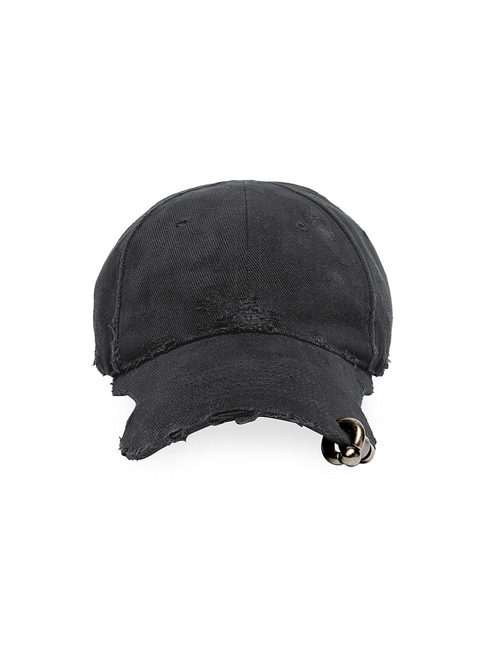 Balenciaga Heavy Piercing Cap in Black for Men | Lyst