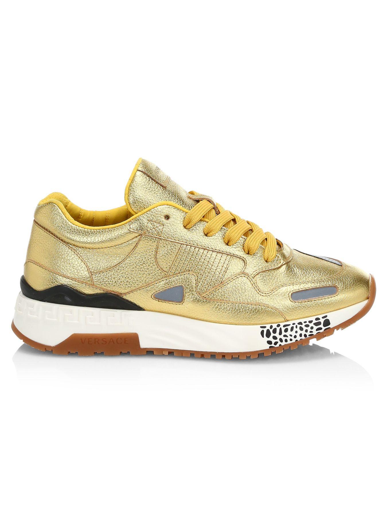 versace gold shoes