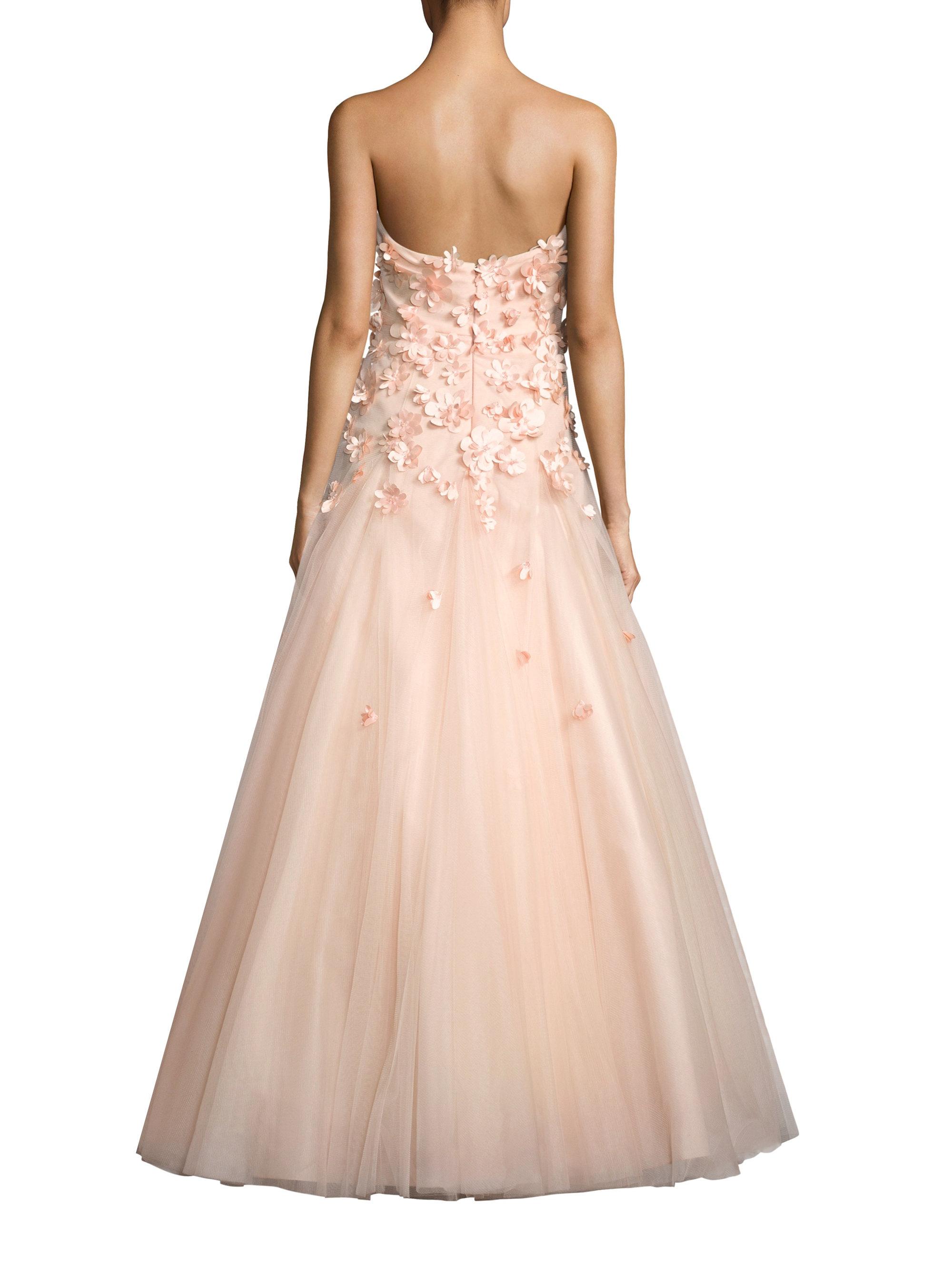basix strapless tulle ball gown