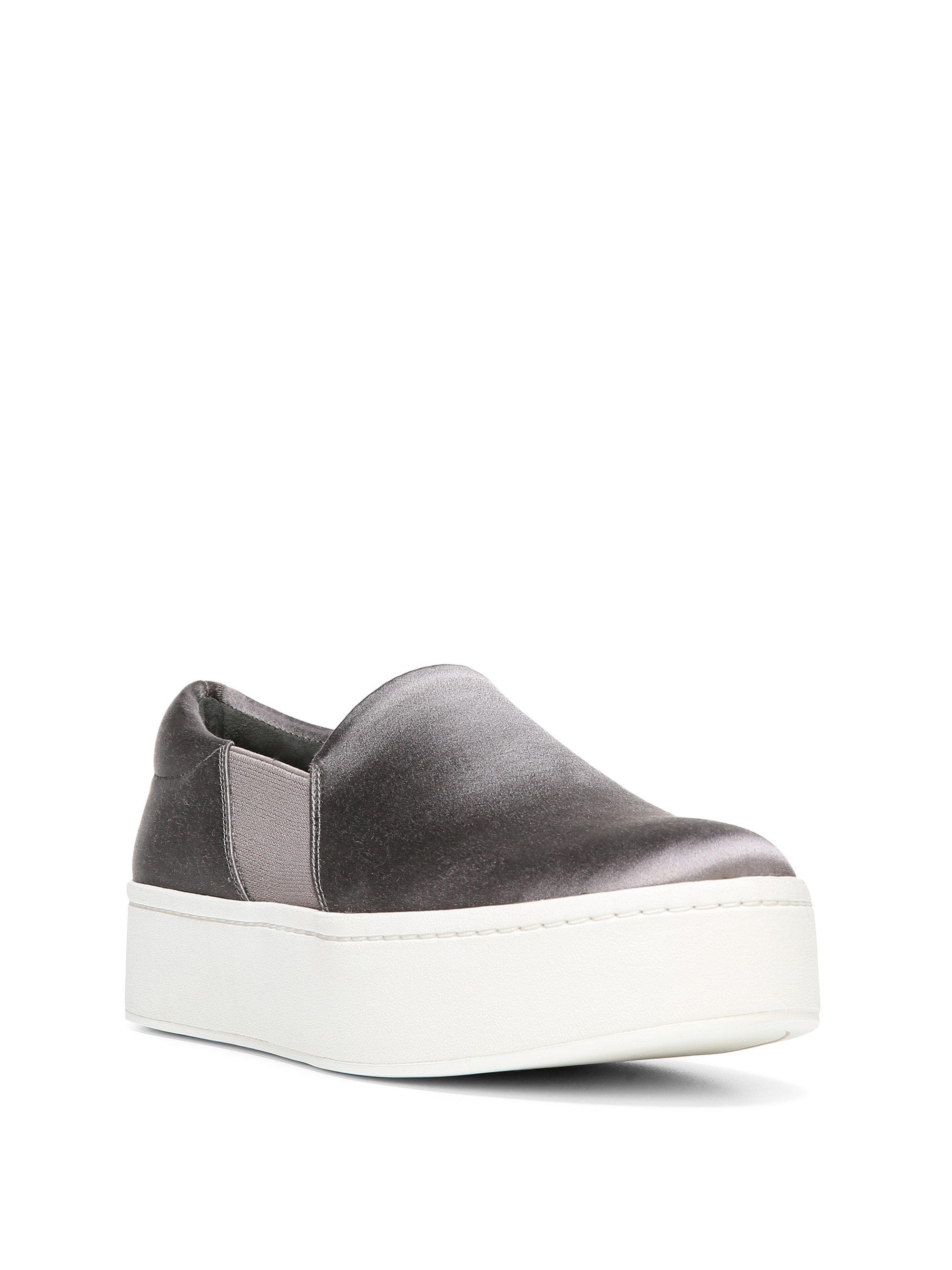 Vince Warren Satin Platform Skate Sneakers in Gray - Lyst