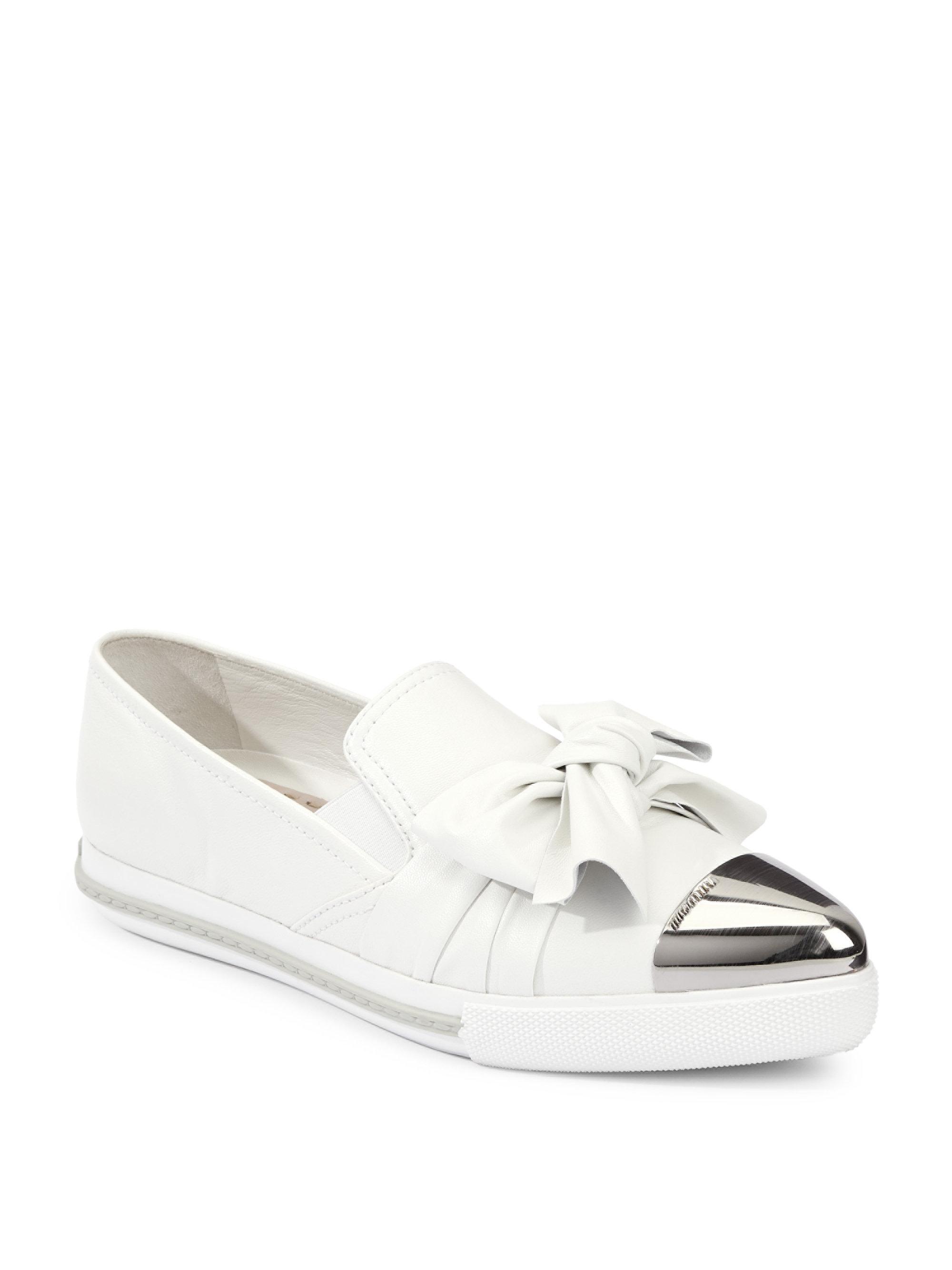 miu miu cap toe platform sneakers