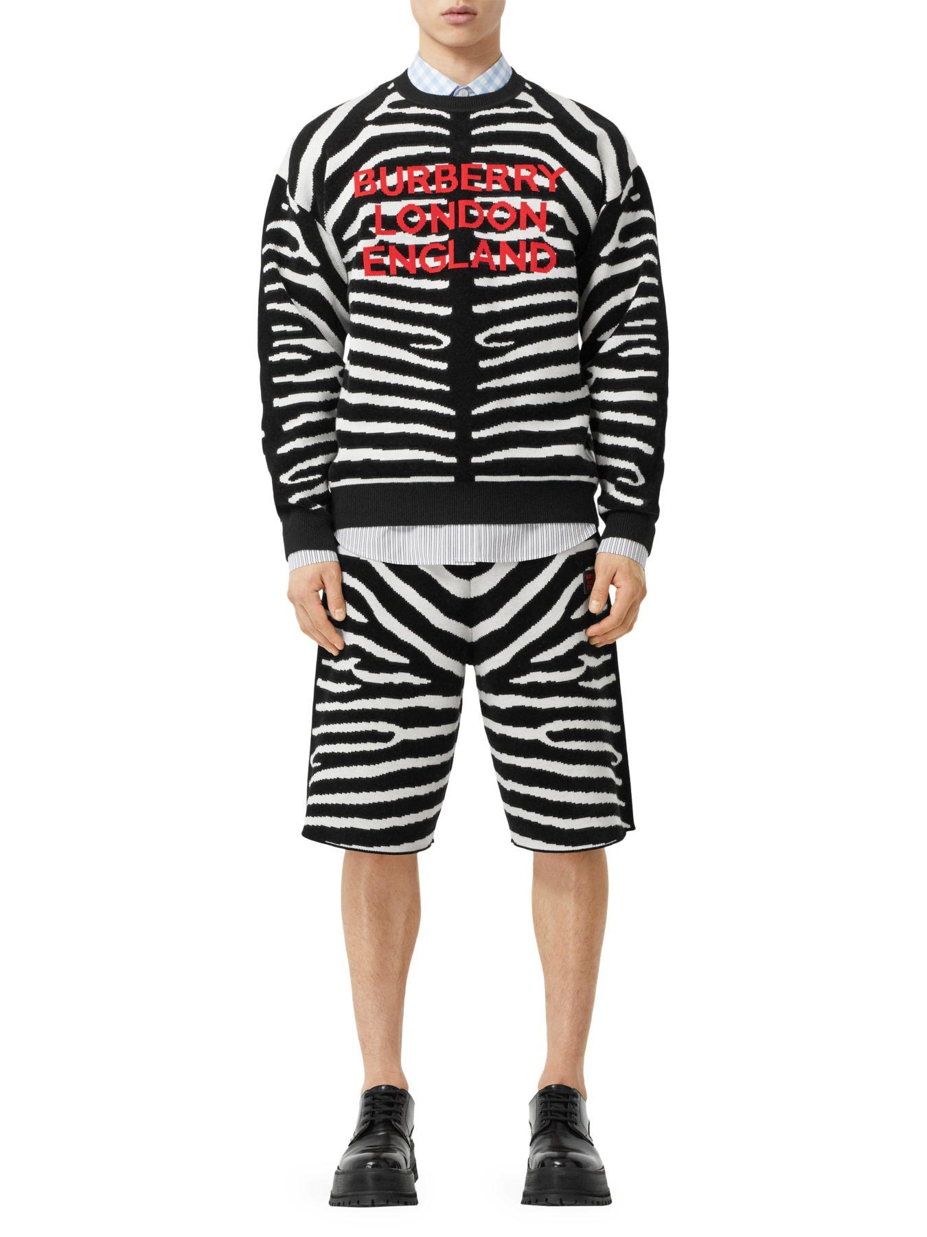 burberry zebra sweater
