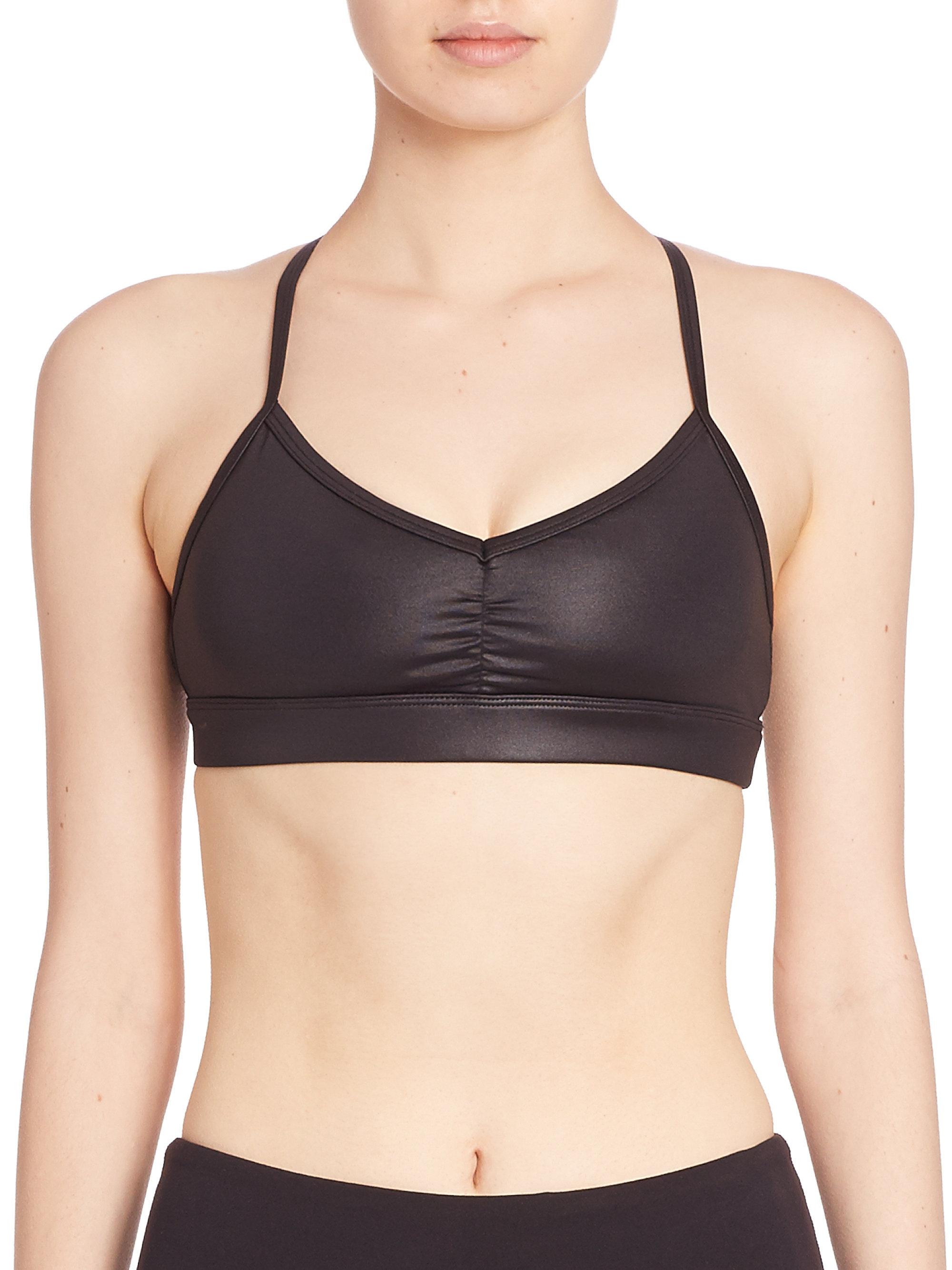 Lyst Alo Yoga Sunny Strappy Bra in Black