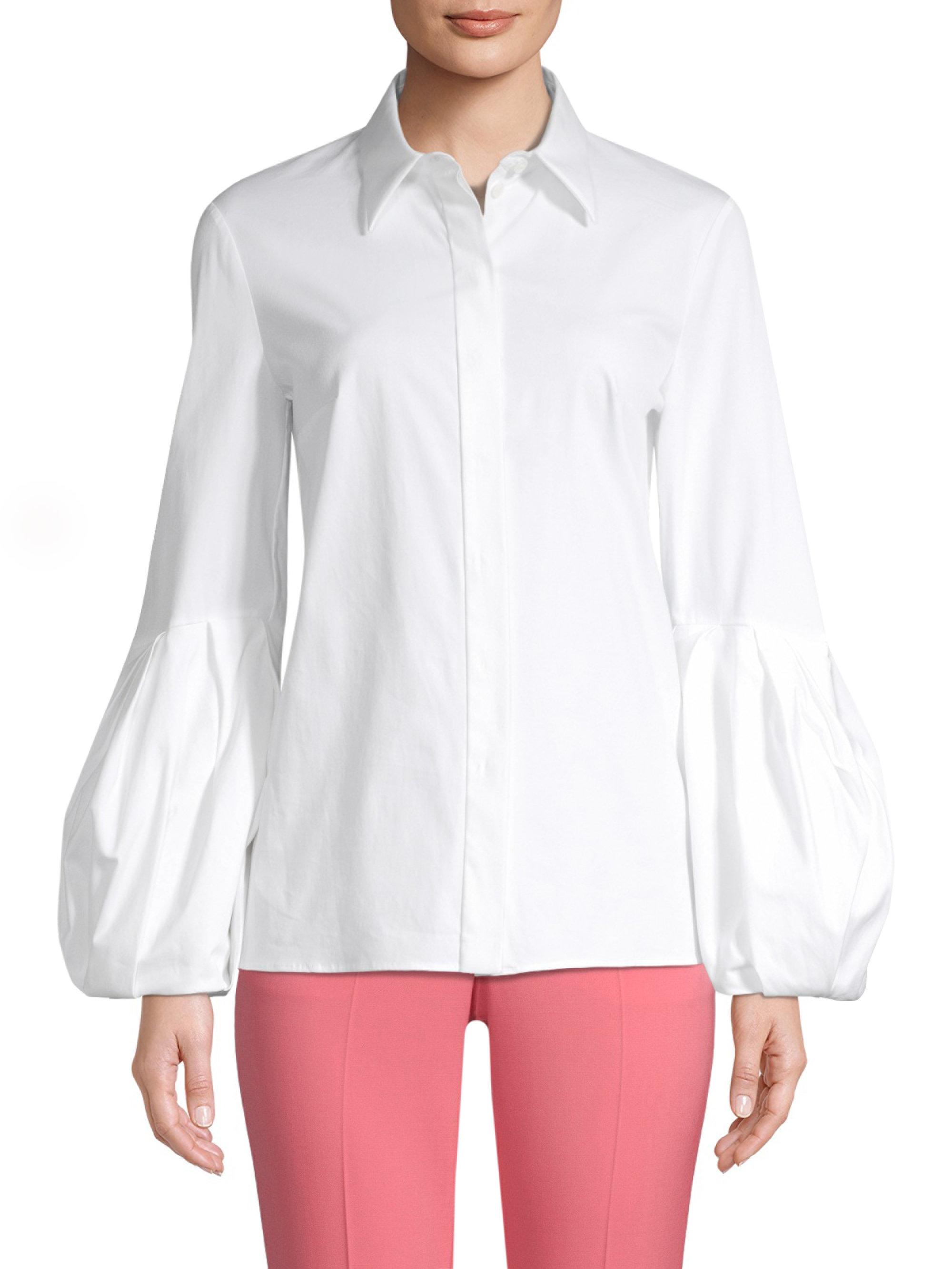 michael kors white button down