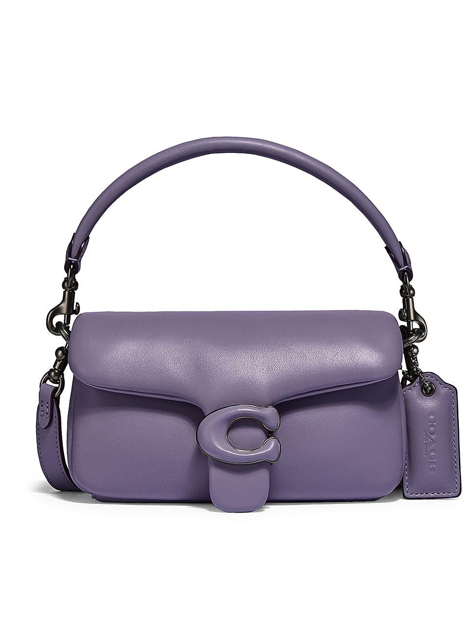 COACH Pillow Tabby 18 Leather Shoulder Bag in Purple | Lyst