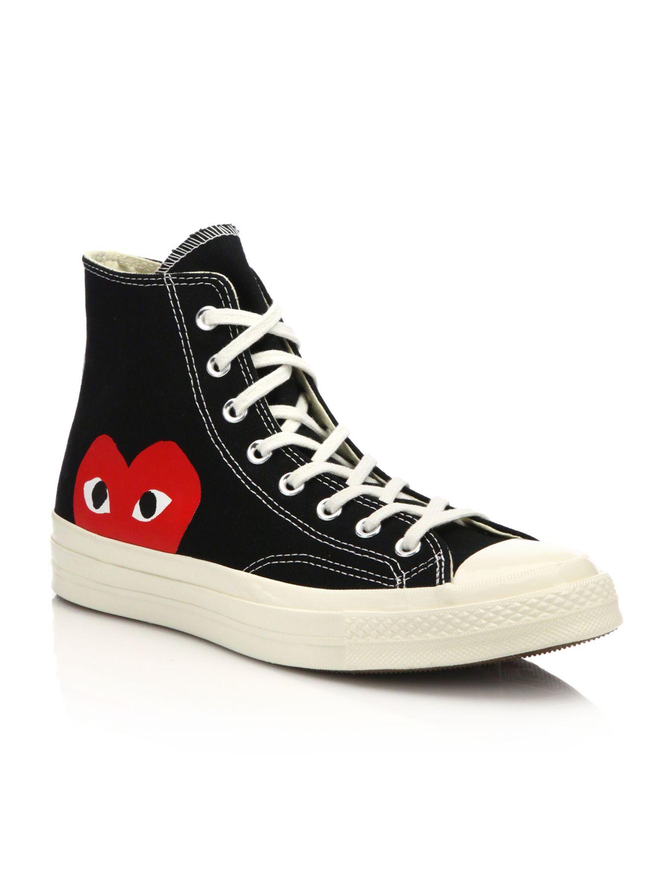 Download COMME DES GARÇONS PLAY Black Converse Edition Half Heart ...