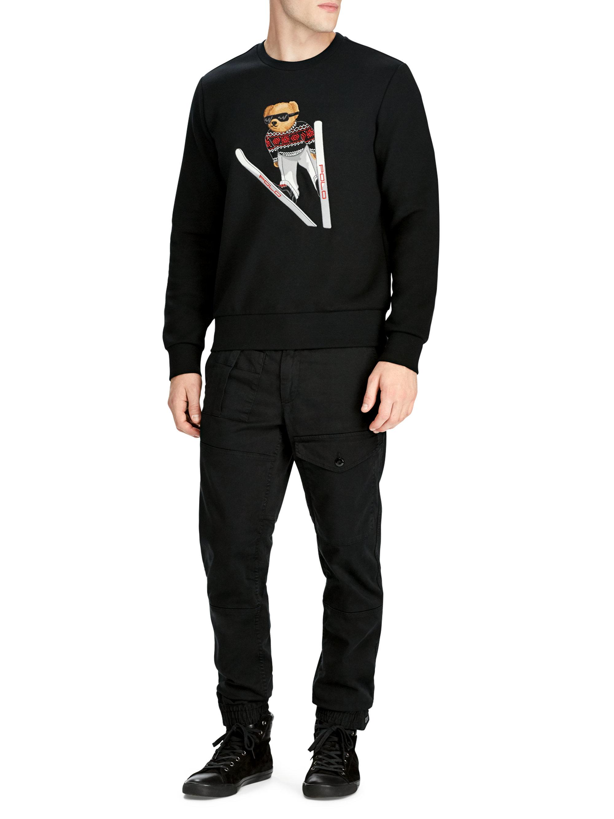 pisk lammelse klap Polo Ralph Lauren Ski Bear Sweatshirt in Black for Men | Lyst