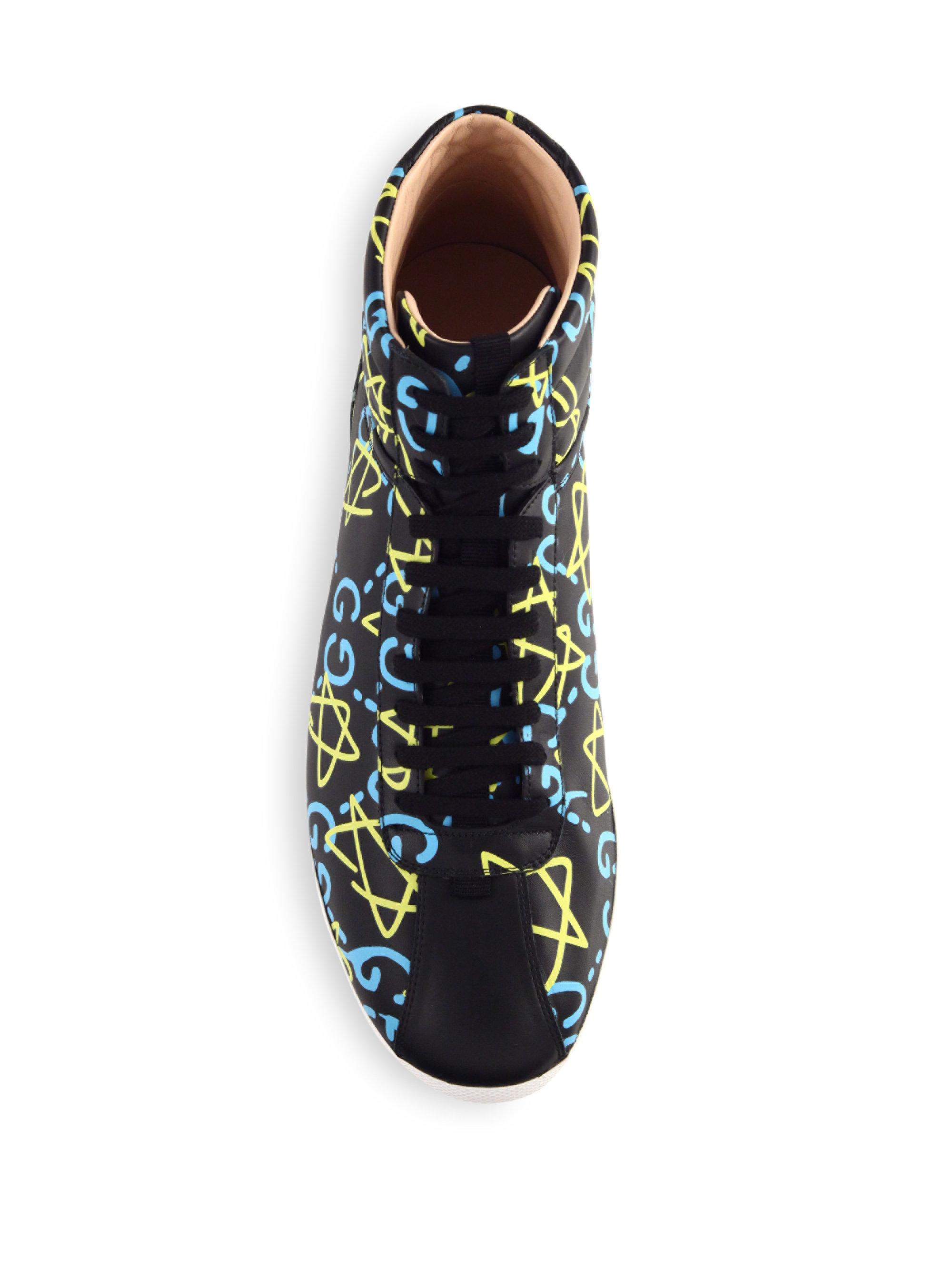 gucci ghost high top sneakers