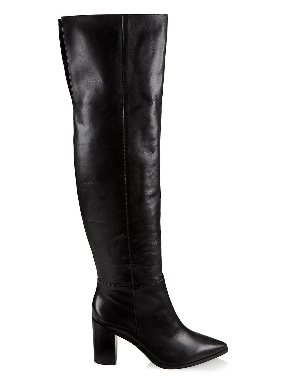 SCHUTZ SHOES Mikki Leather Over-the-knee Boots in Black | Lyst