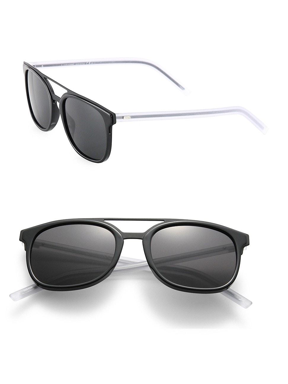 Product Leeuw Etna Dior Men's Black Tie 22 53mm Round Panto Sunglasses - Havana for Men | Lyst