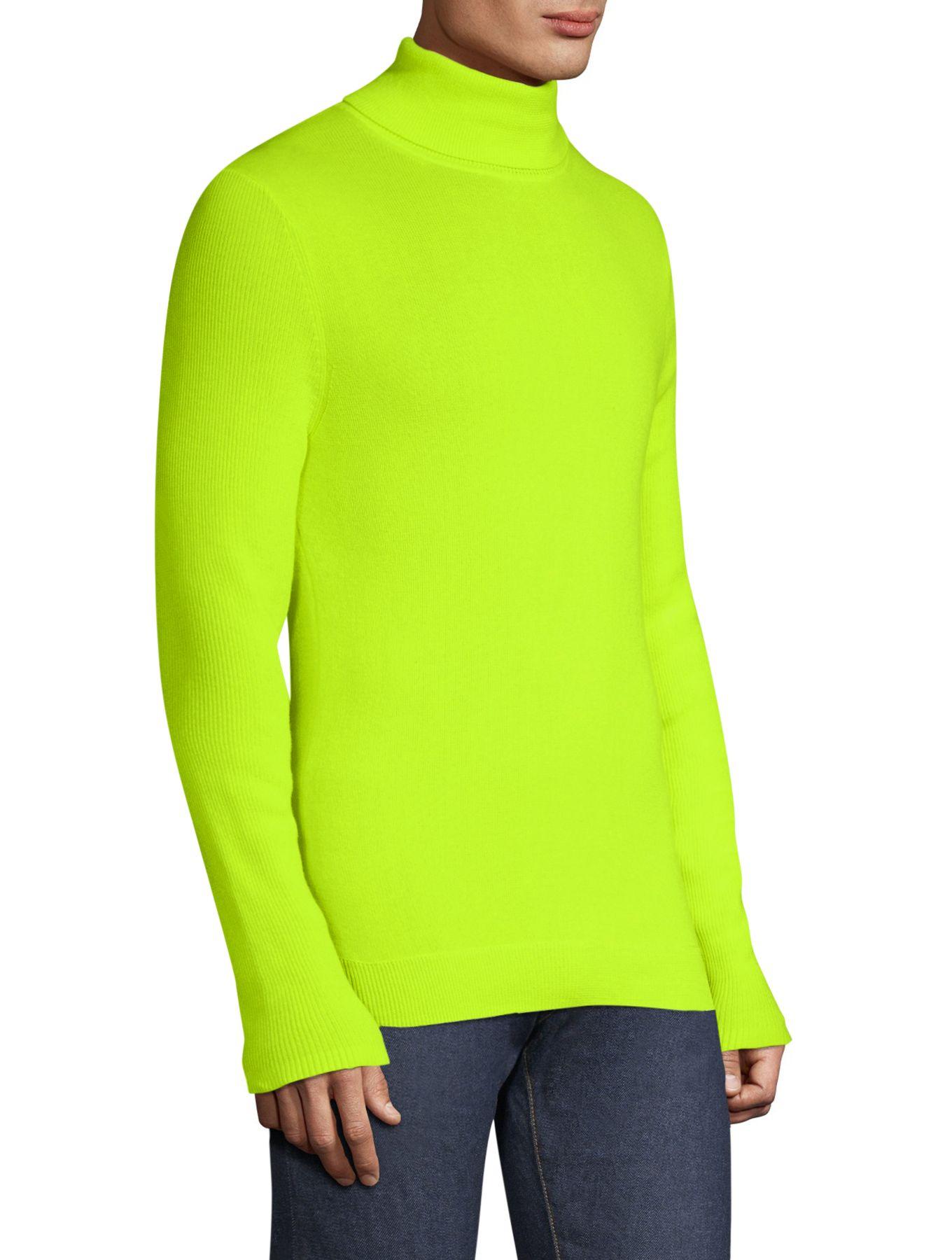 mens neon turtleneck