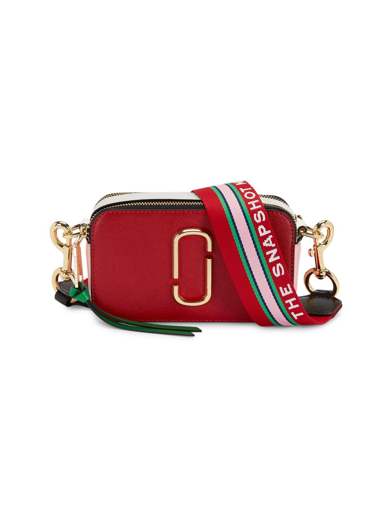 marc jacobs red camera bag